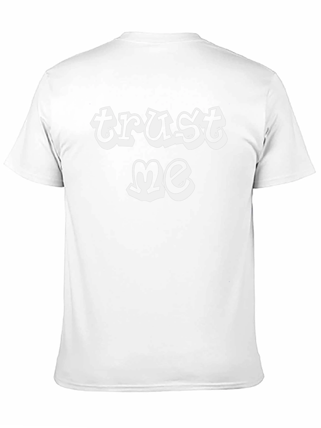 Trust Me Graphic Tee - Black Cotton T-Shirt