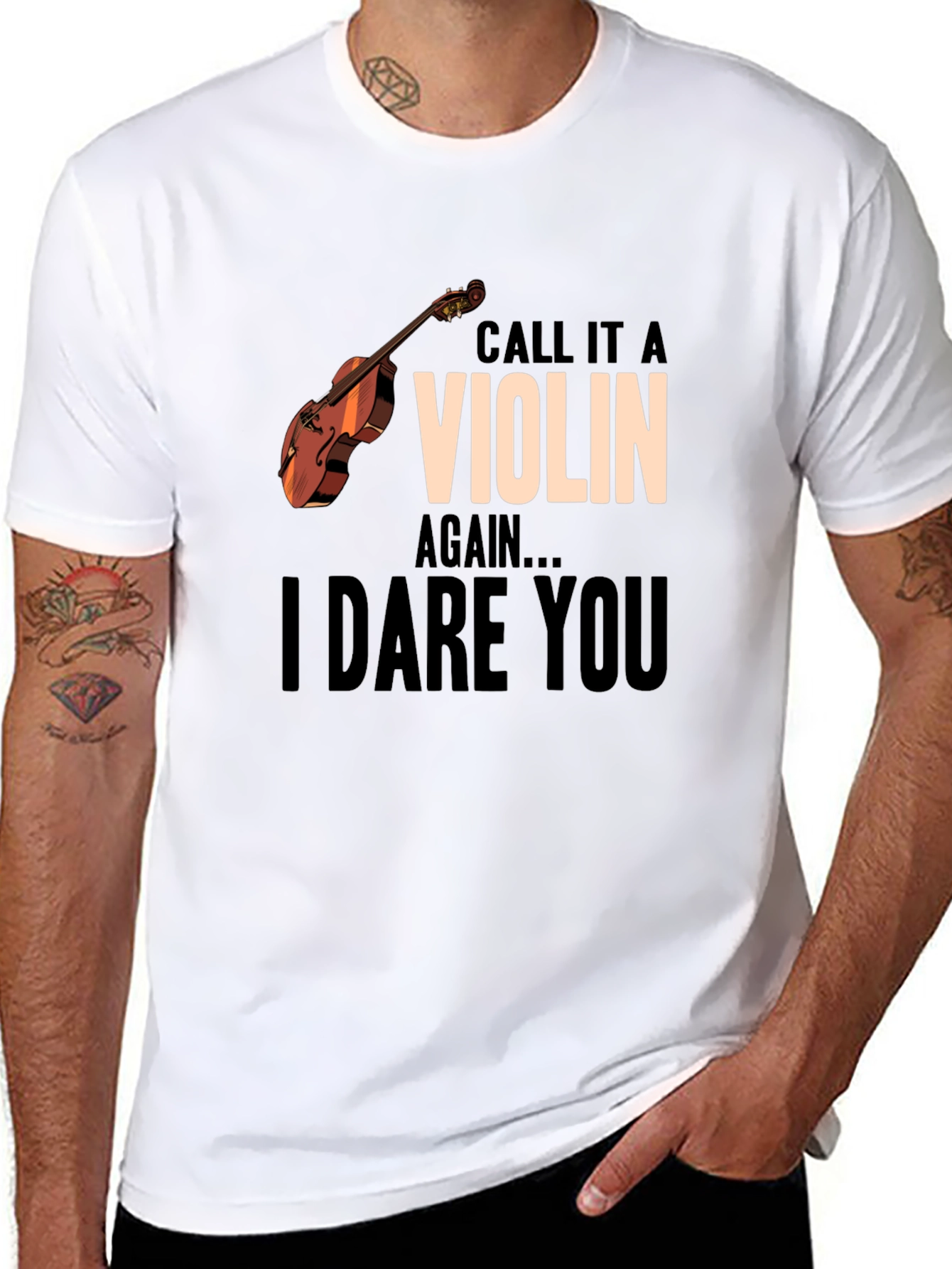 Call It A Violin Again Funny Music T-Shirt