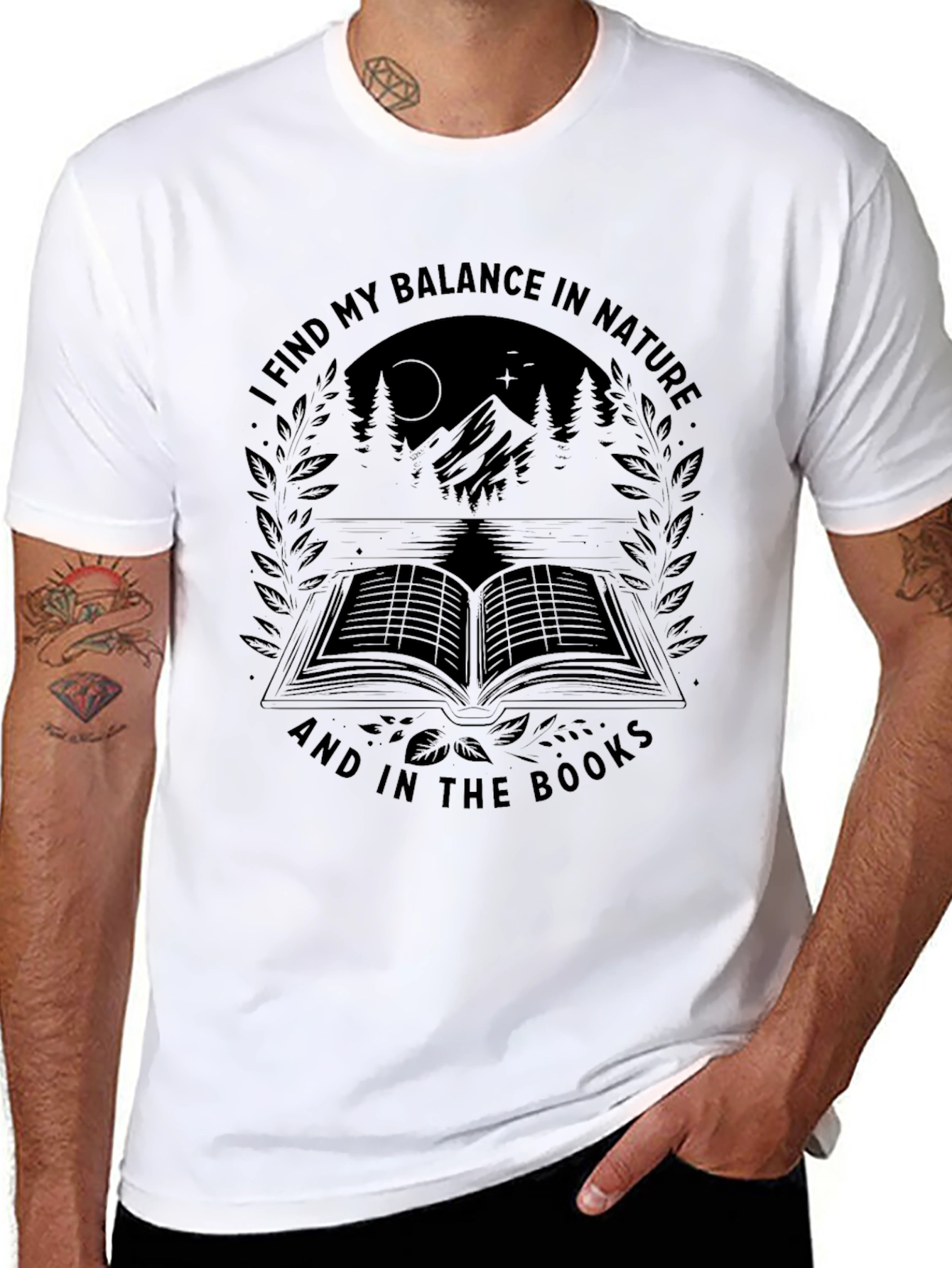 Nature & Books Graphic Tee