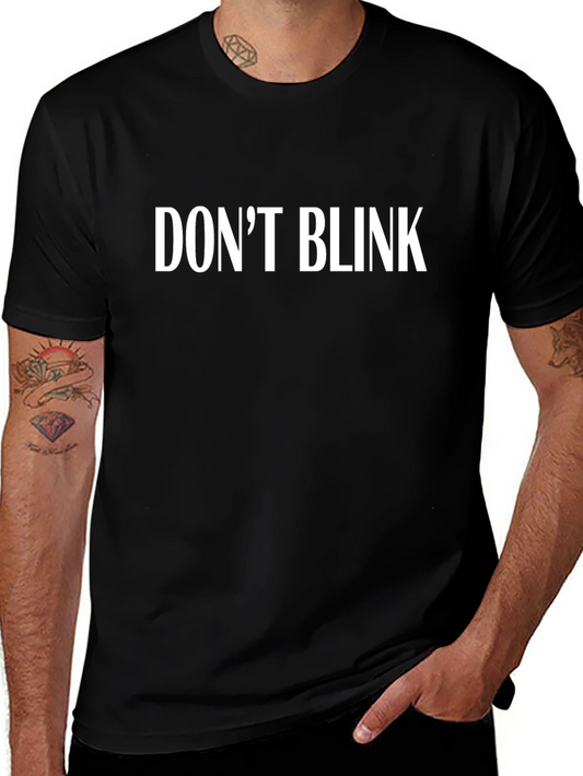 DONT BLINK Black Graphic Tee
