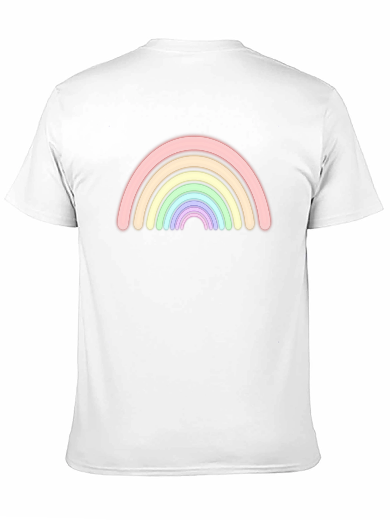 Neon Rainbow Graphic Black T-Shirt - Trendy Casual Tee