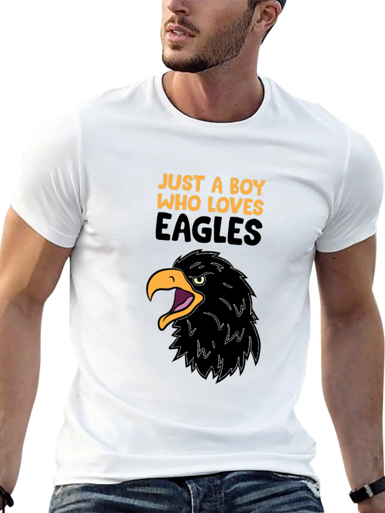 Eagle Lover Black T-Shirt - Mens Graphic Tee
