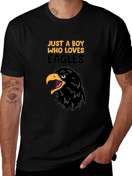 Eagle Lover Black T-Shirt - Mens Graphic Tee
