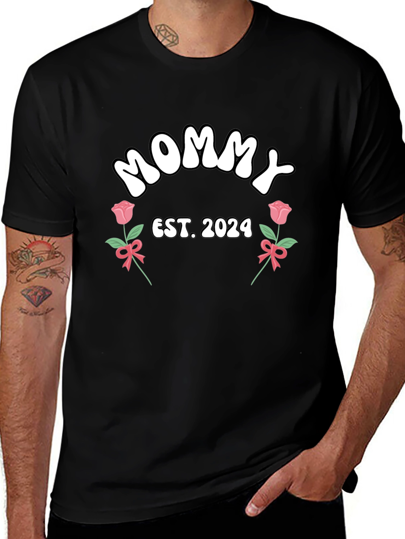 Mommy Est. 2024 Graphic Tee - New Mom Shirt