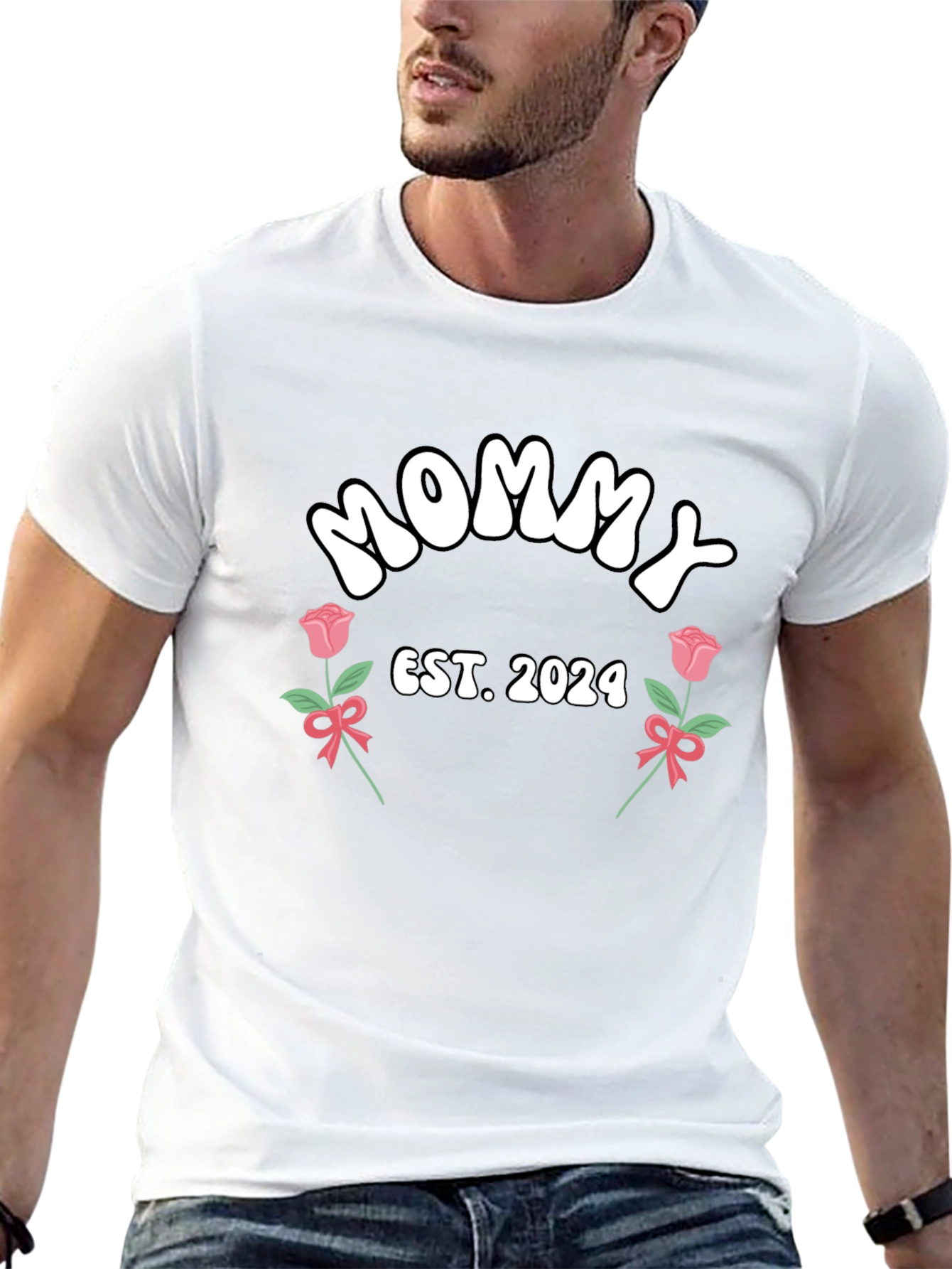 Mommy Est. 2024 Graphic Tee - New Mom Shirt