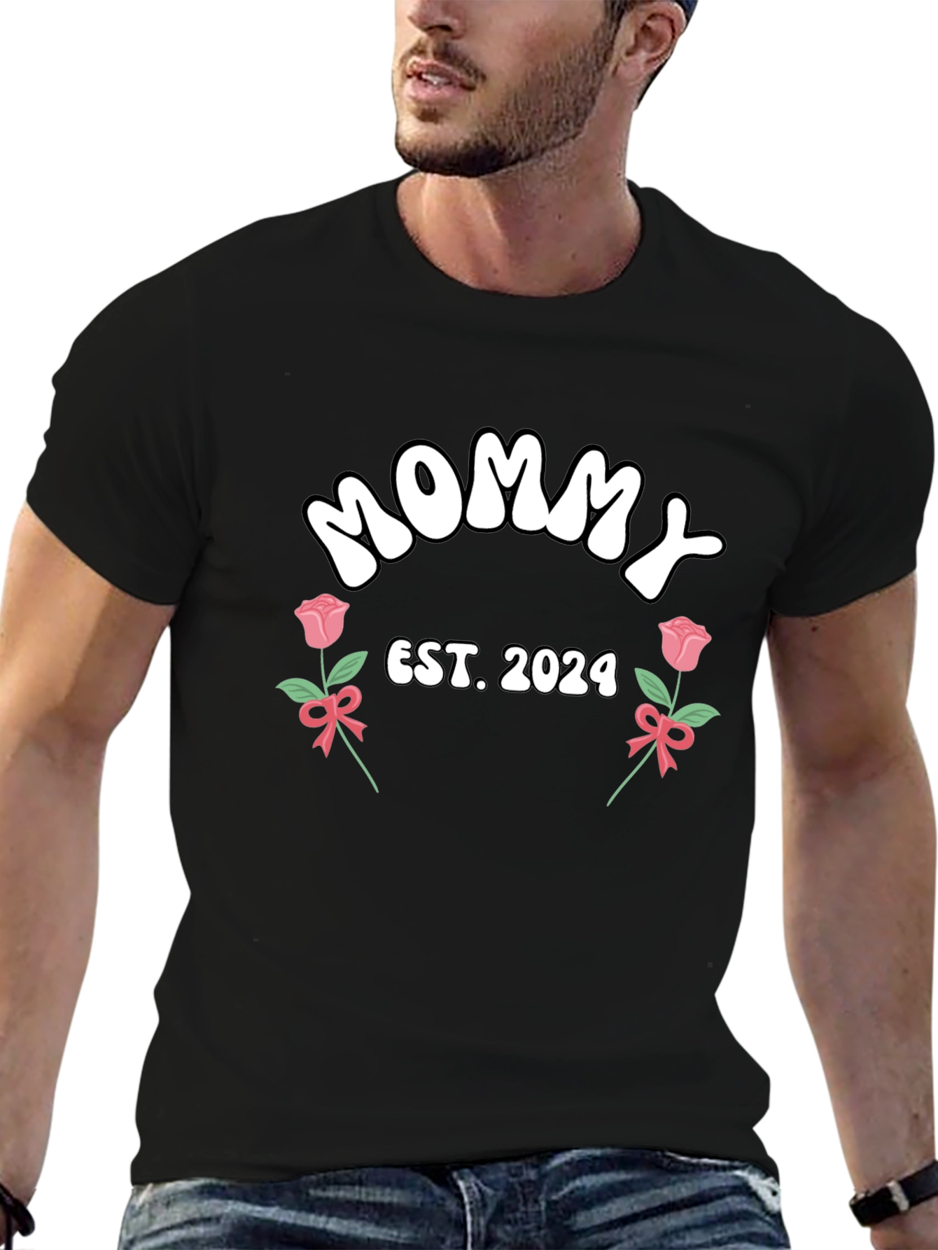 Mommy Est. 2024 Graphic Tee - New Mom Shirt