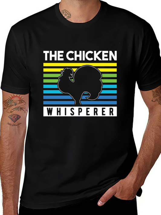 The Chicken Whisperer Graphic T-Shirt - Black