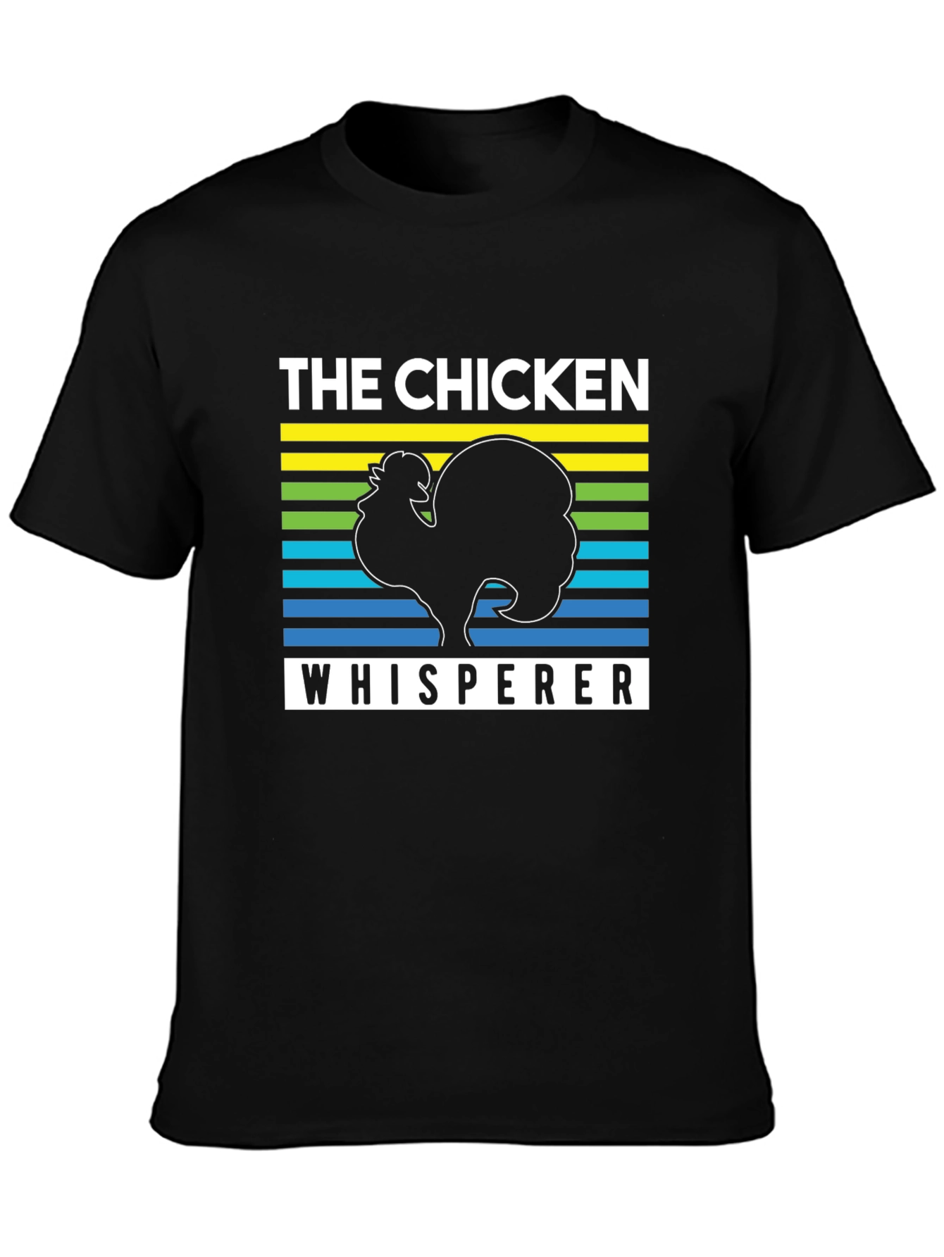 The Chicken Whisperer Graphic T-Shirt - Black
