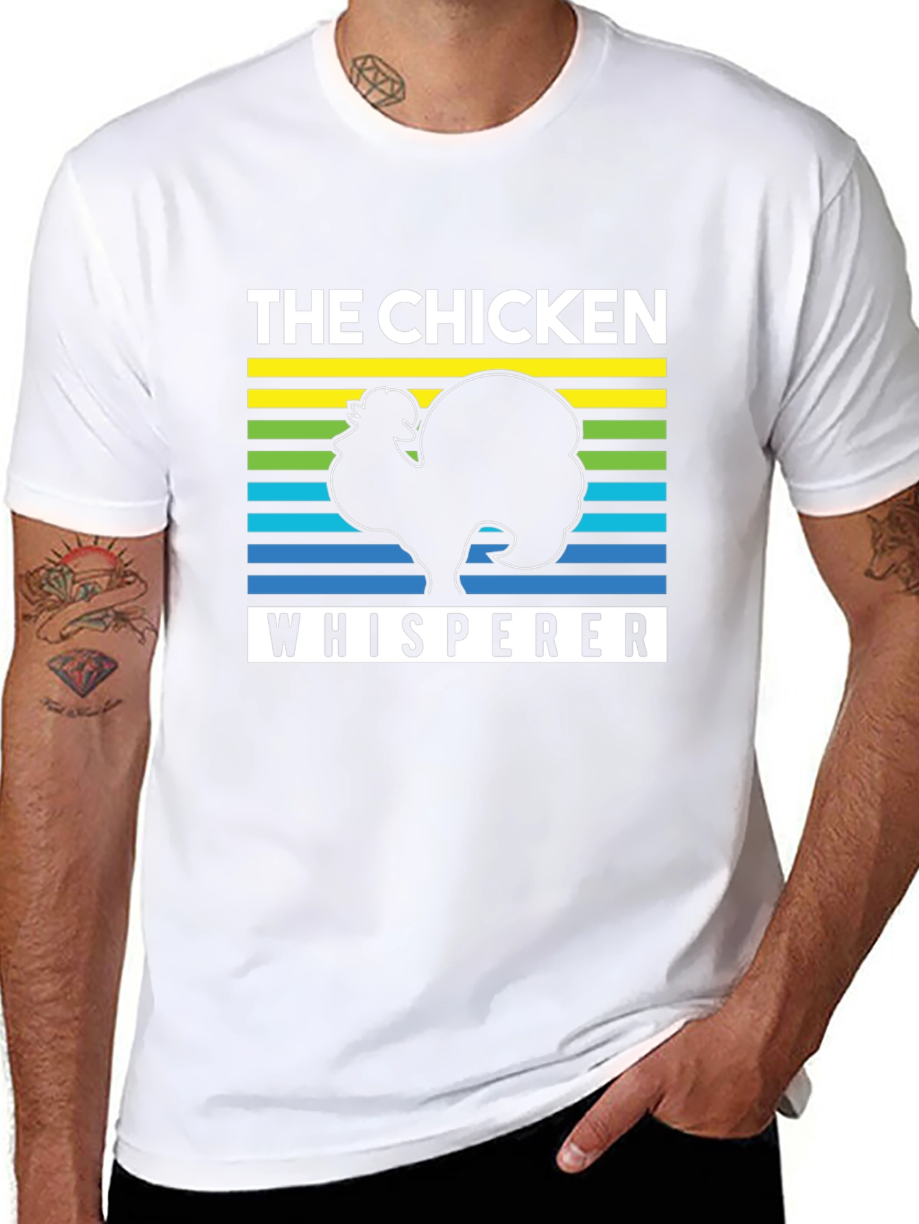 The Chicken Whisperer Graphic T-Shirt - Black
