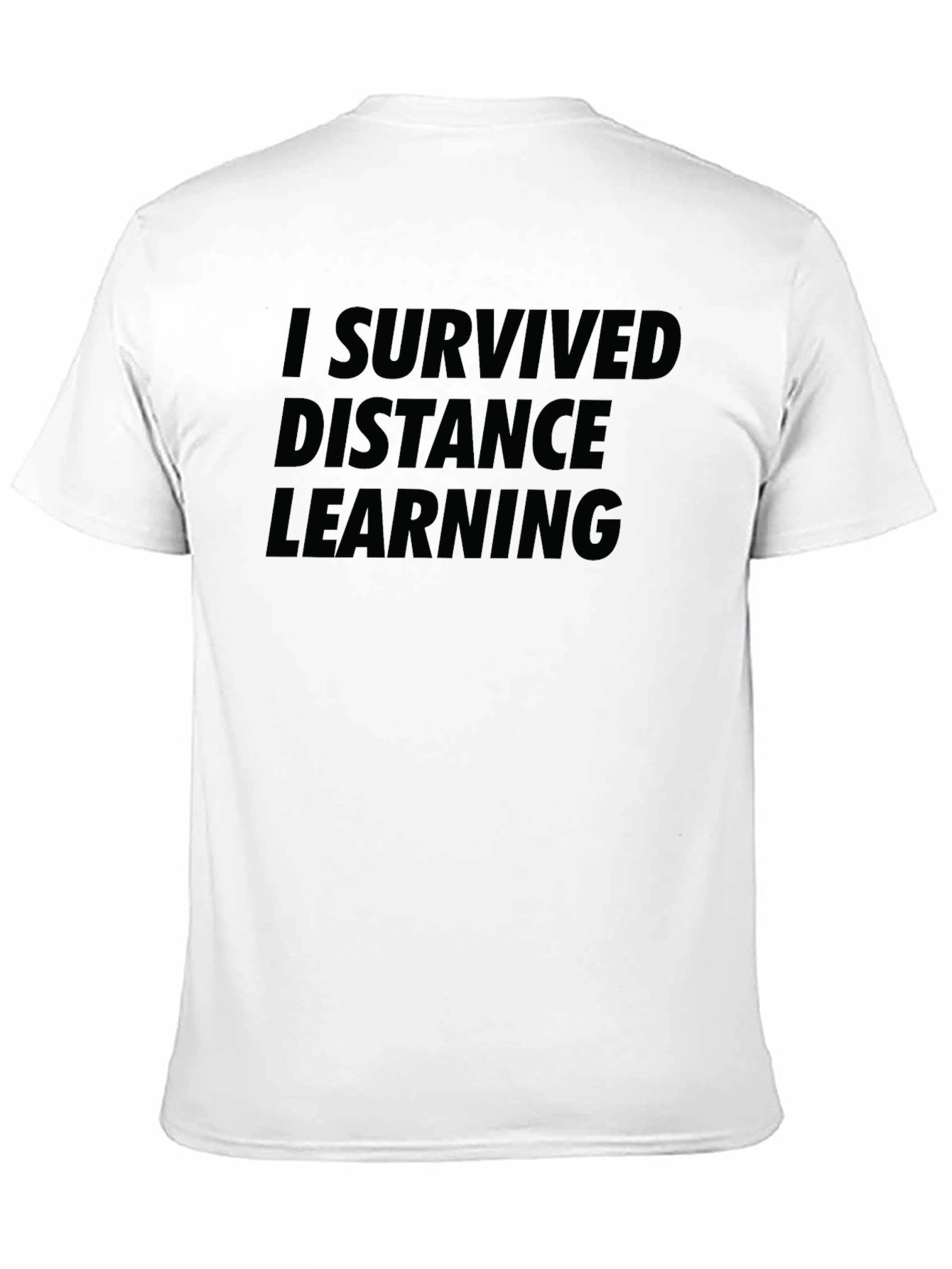 I Survived Distance Learning Black T-Shirt