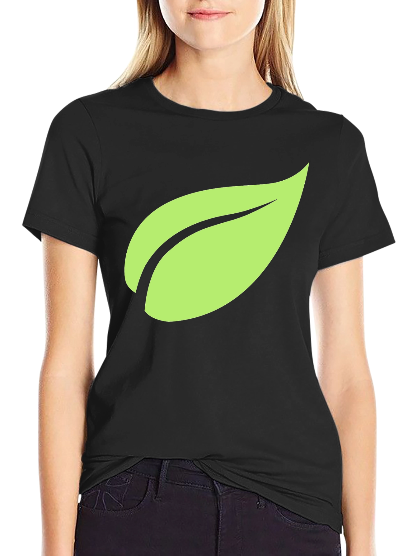 Eco Leaf Graphic T-Shirt - Casual Style