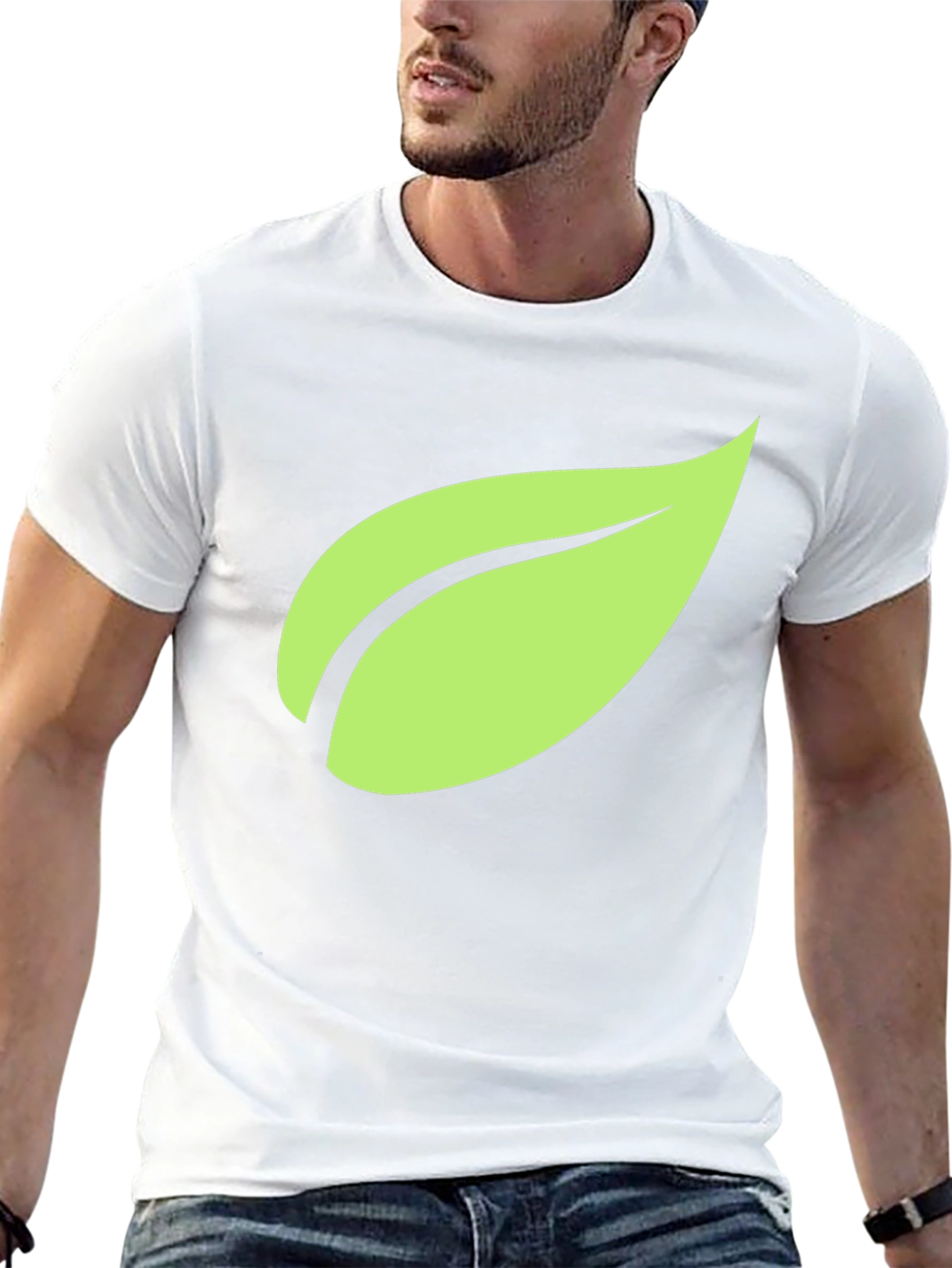 Eco Leaf Graphic T-Shirt - Casual Style
