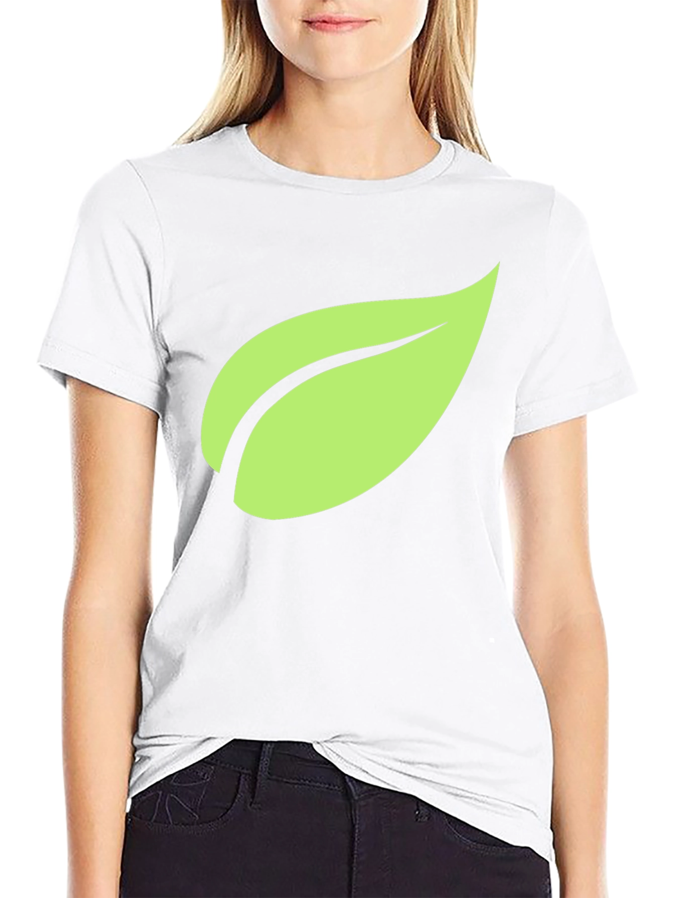 Eco Leaf Graphic T-Shirt - Casual Style