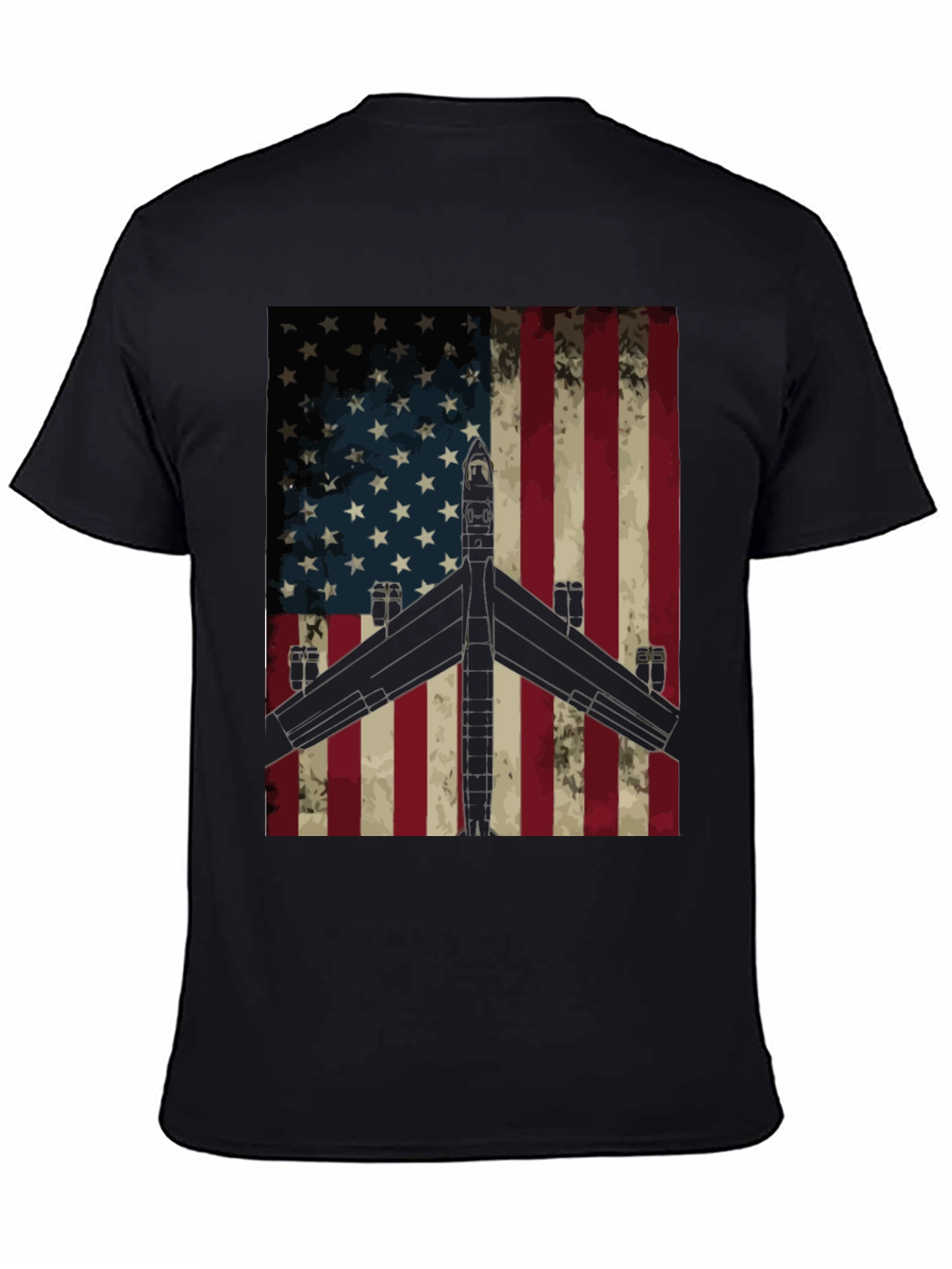American Flag Plane T-Shirt - Patriotic Design