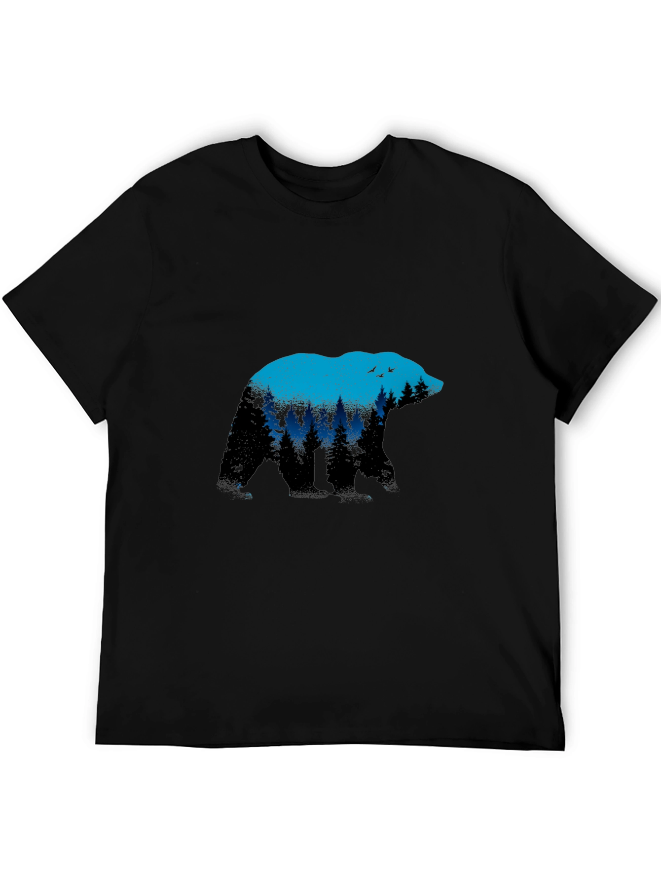 Bear Silhouette Nature Graphic T-Shirt