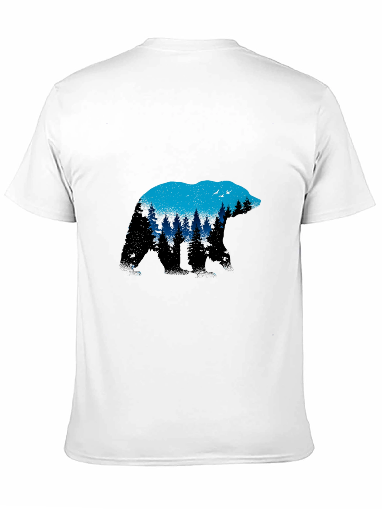 Bear Silhouette Nature Graphic T-Shirt