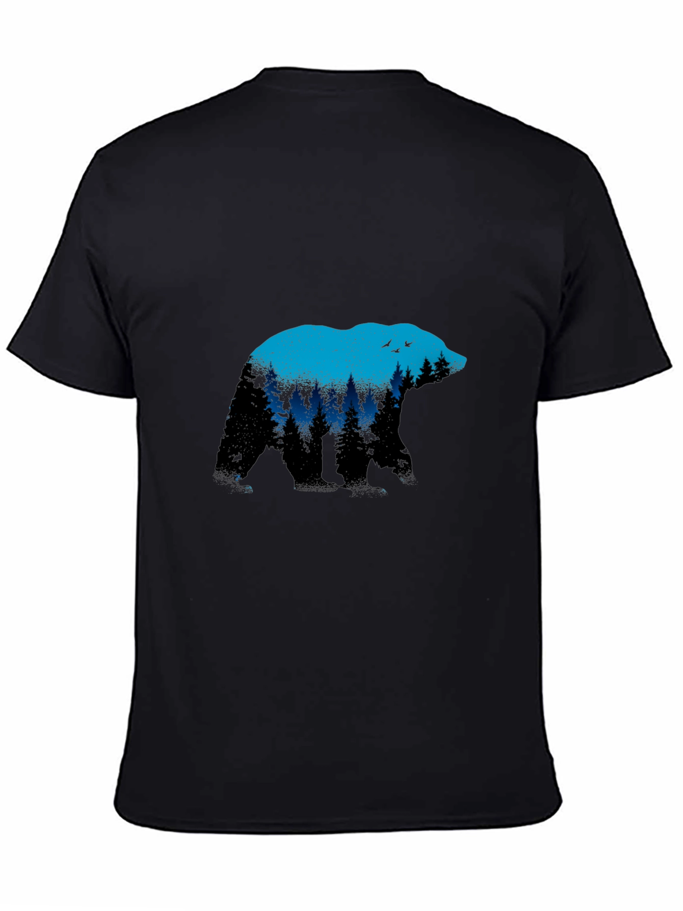 Bear Silhouette Nature Graphic T-Shirt