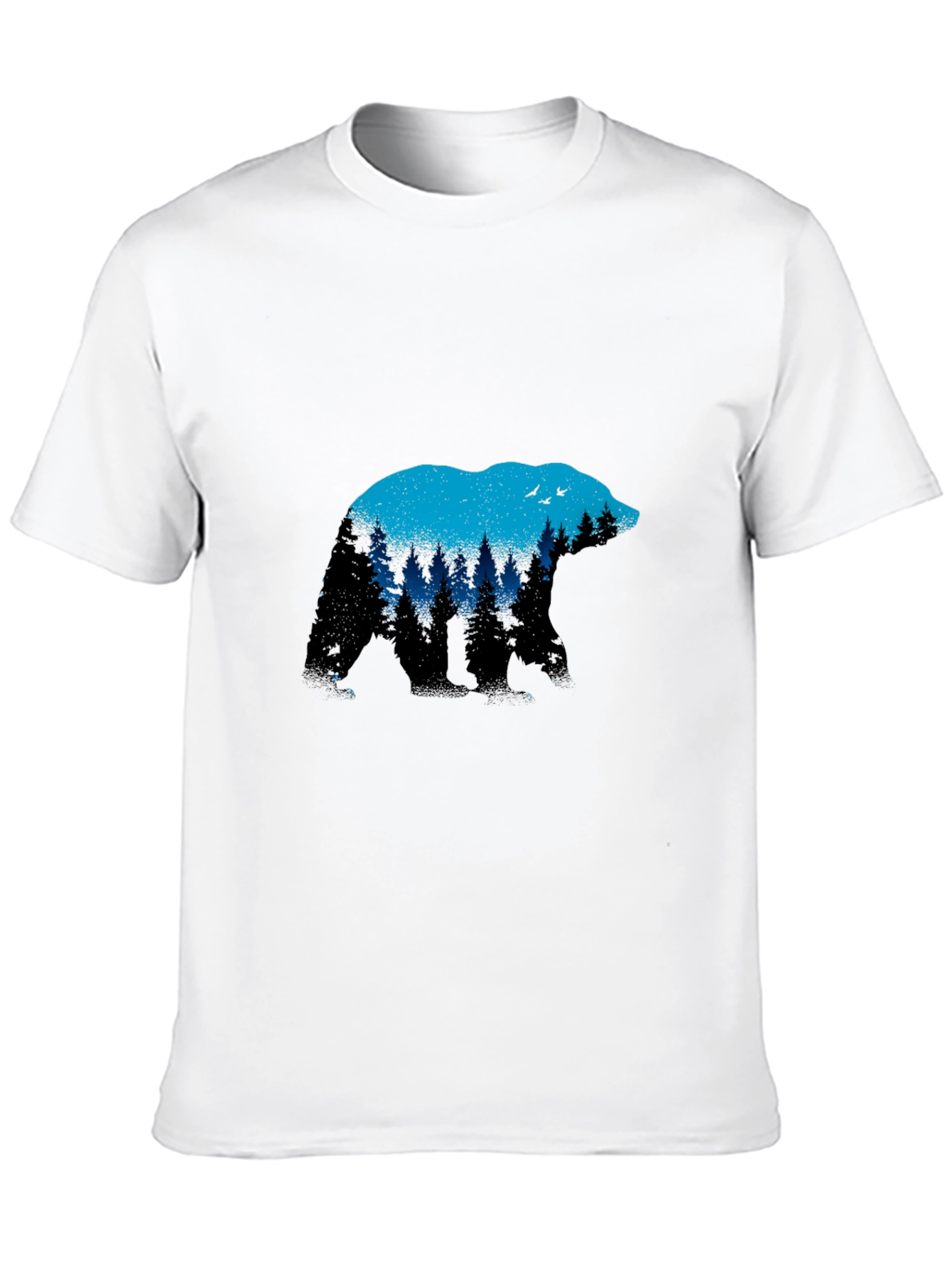 Bear Silhouette Nature Graphic T-Shirt