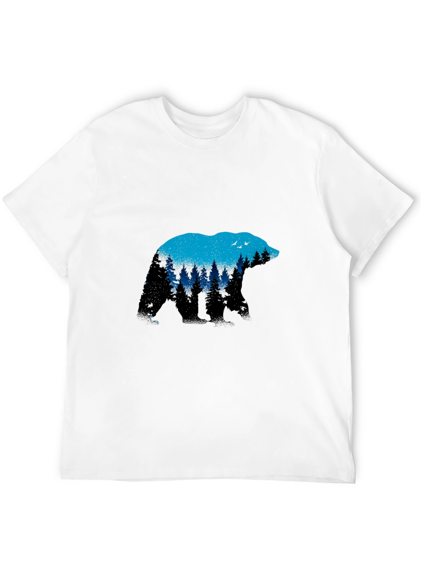 Bear Silhouette Nature Graphic T-Shirt