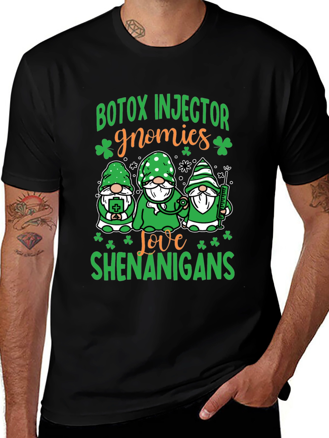 Botox Injector Gnomies St. Patricks Day T-Shirt