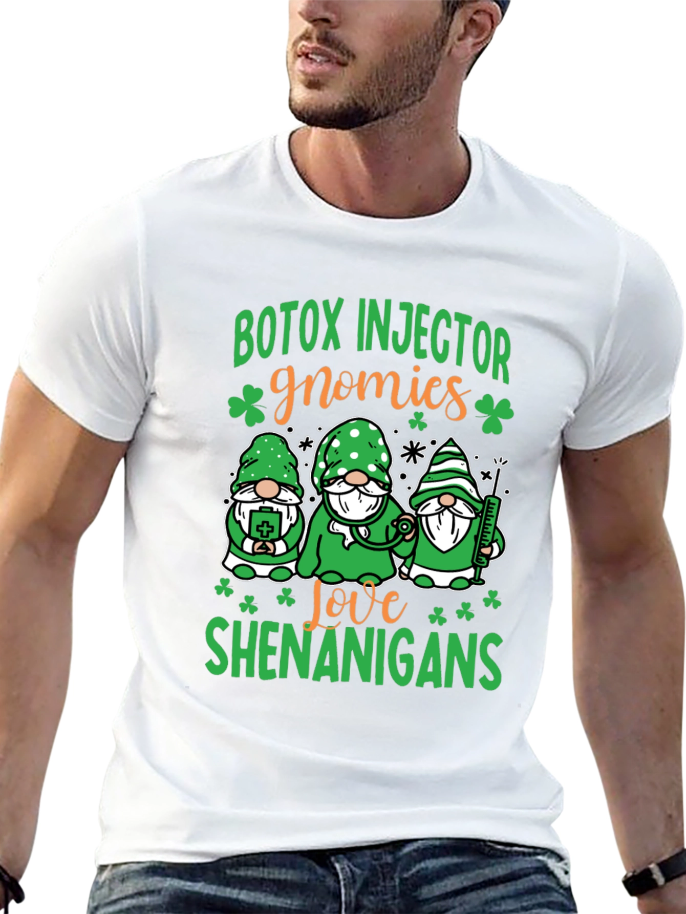 Botox Injector Gnomies St. Patricks Day T-Shirt