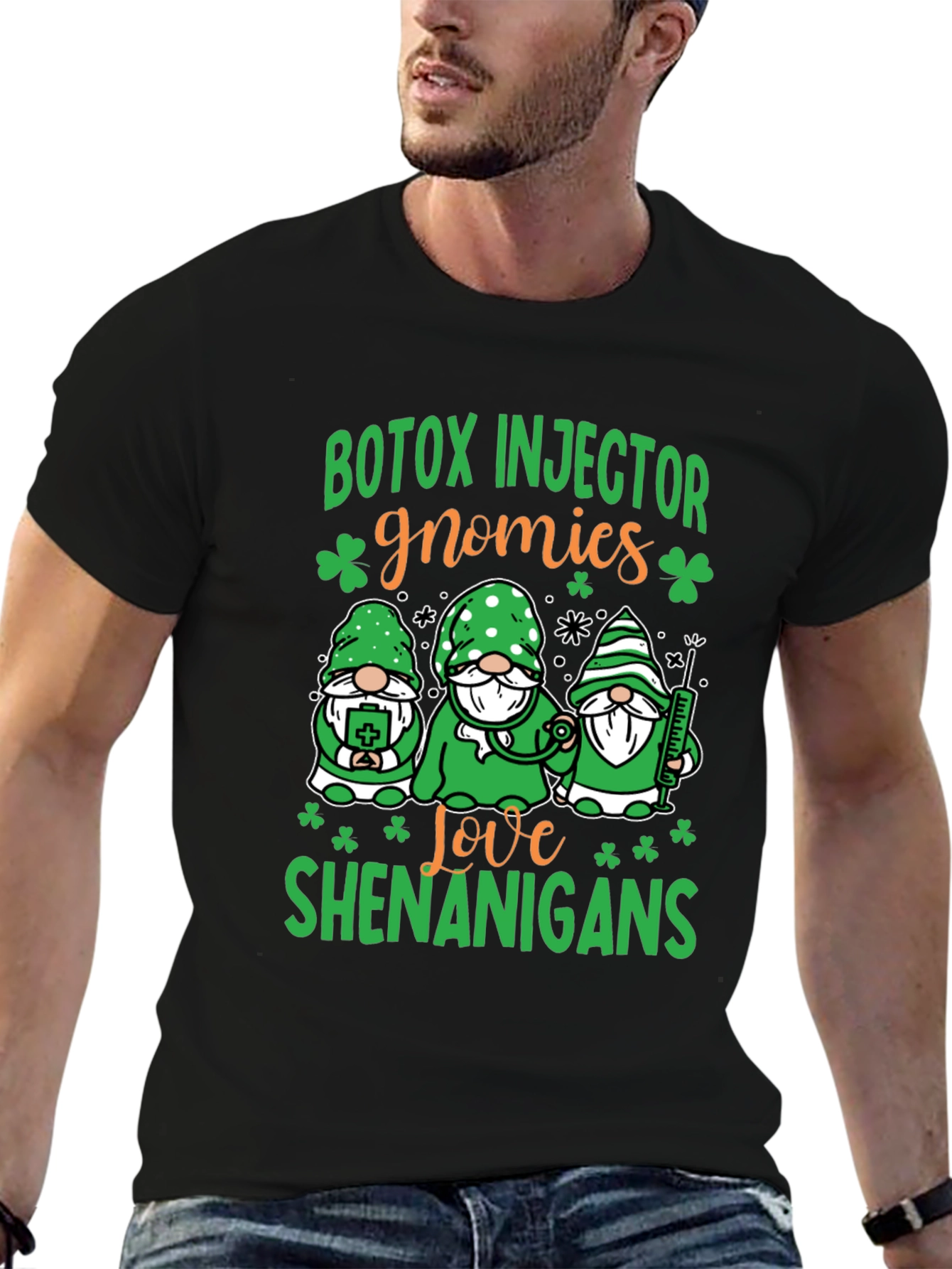 Botox Injector Gnomies St. Patricks Day T-Shirt