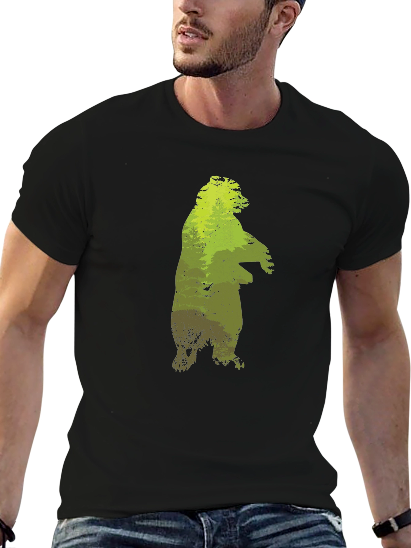 Nature Bear Graphic T-Shirt