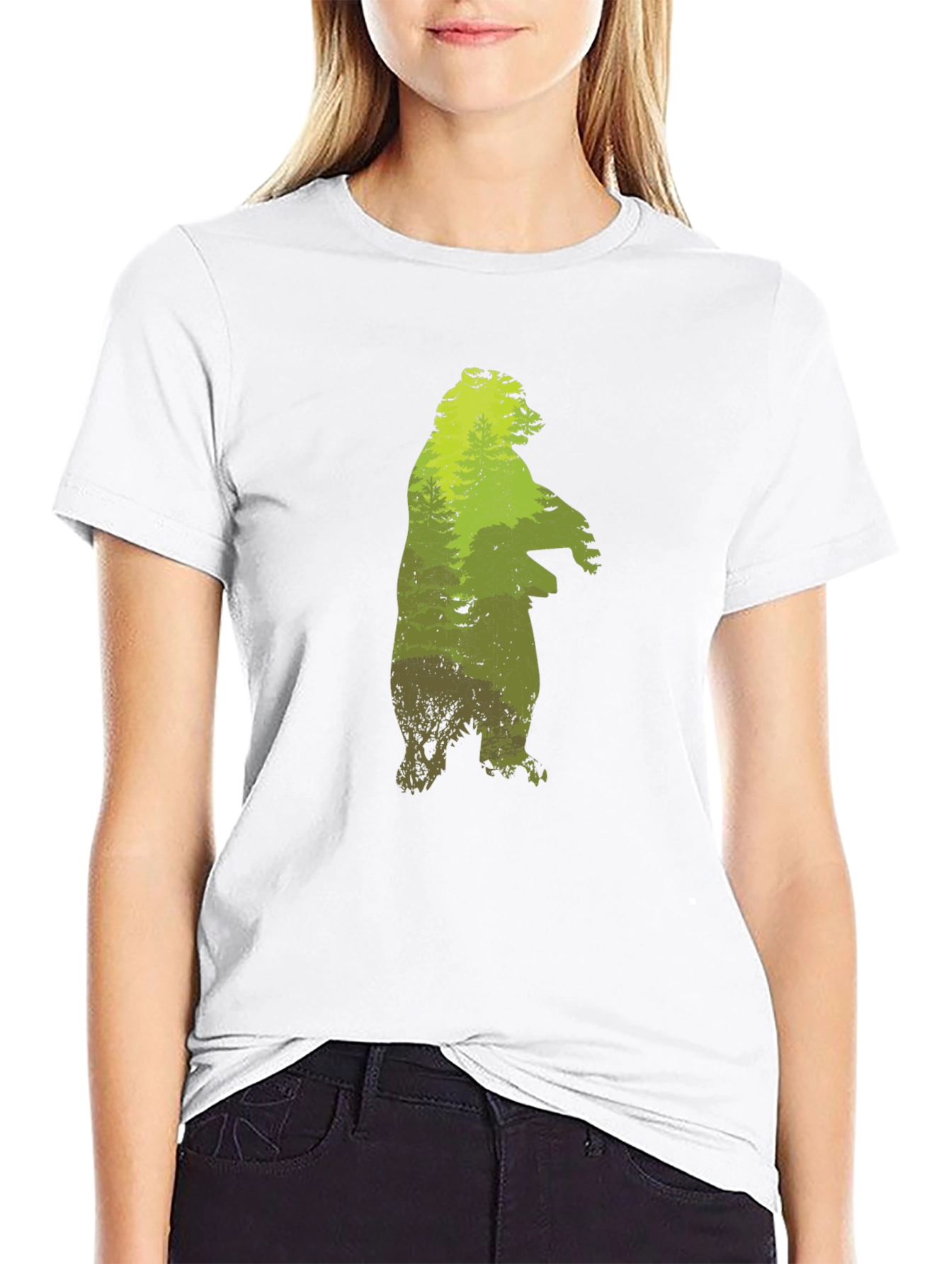 Nature Bear Graphic T-Shirt