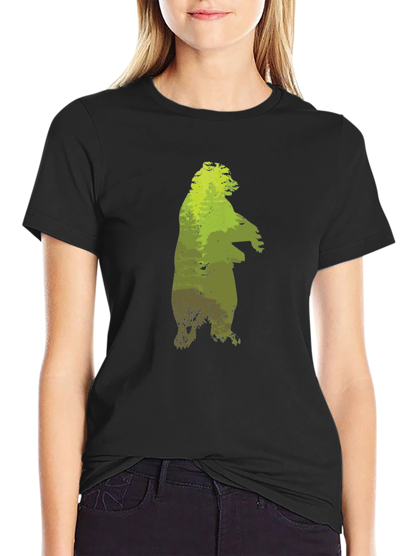 Nature Bear Graphic T-Shirt