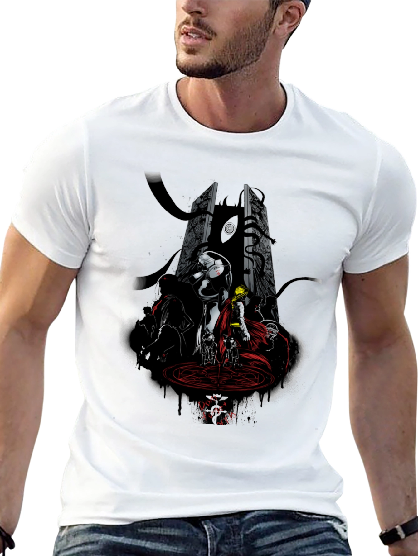 Anime T-Shirt: Dark Fantasy Graphic Tee