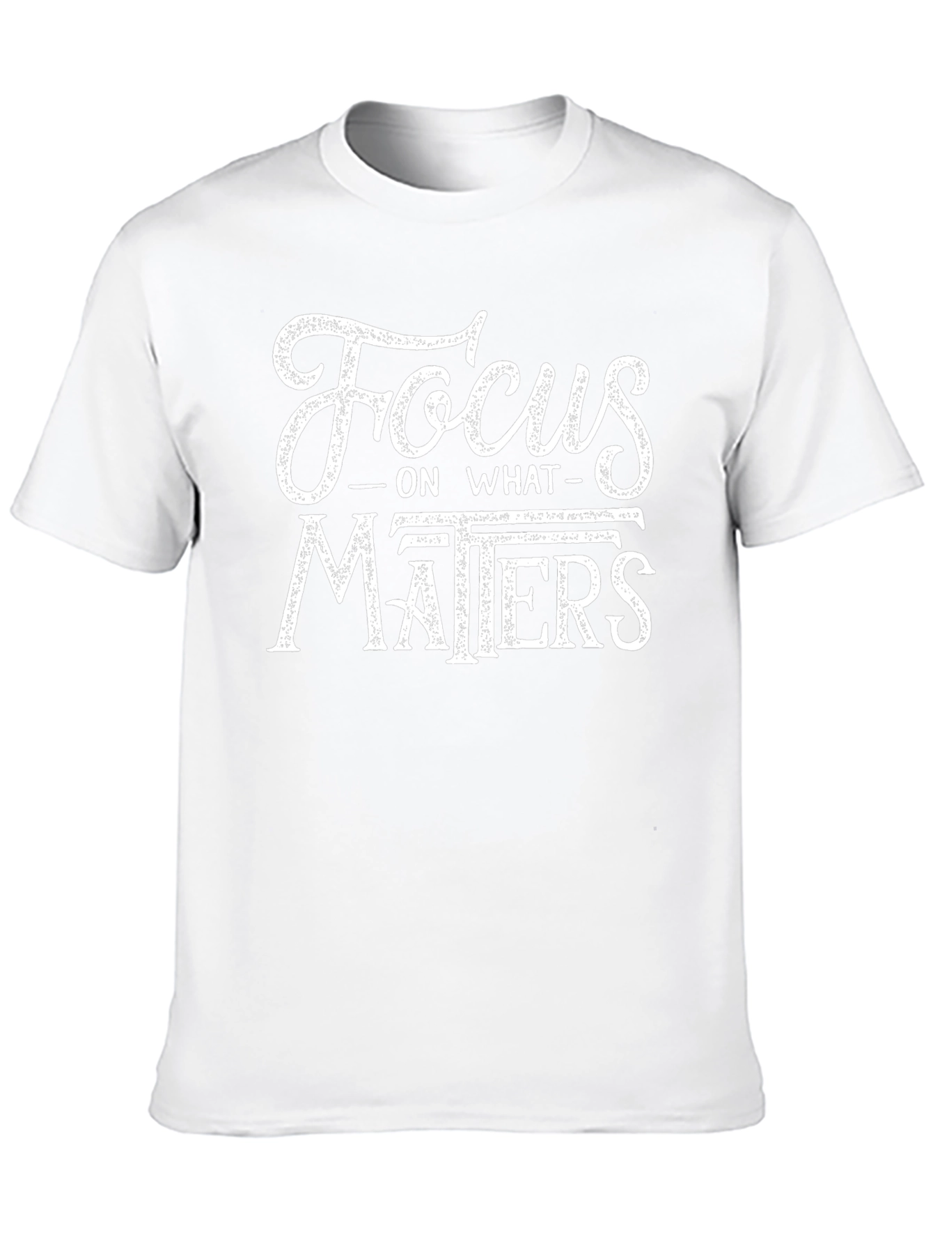 Focus on What Matters T-Shirt - Black Cotton Tee