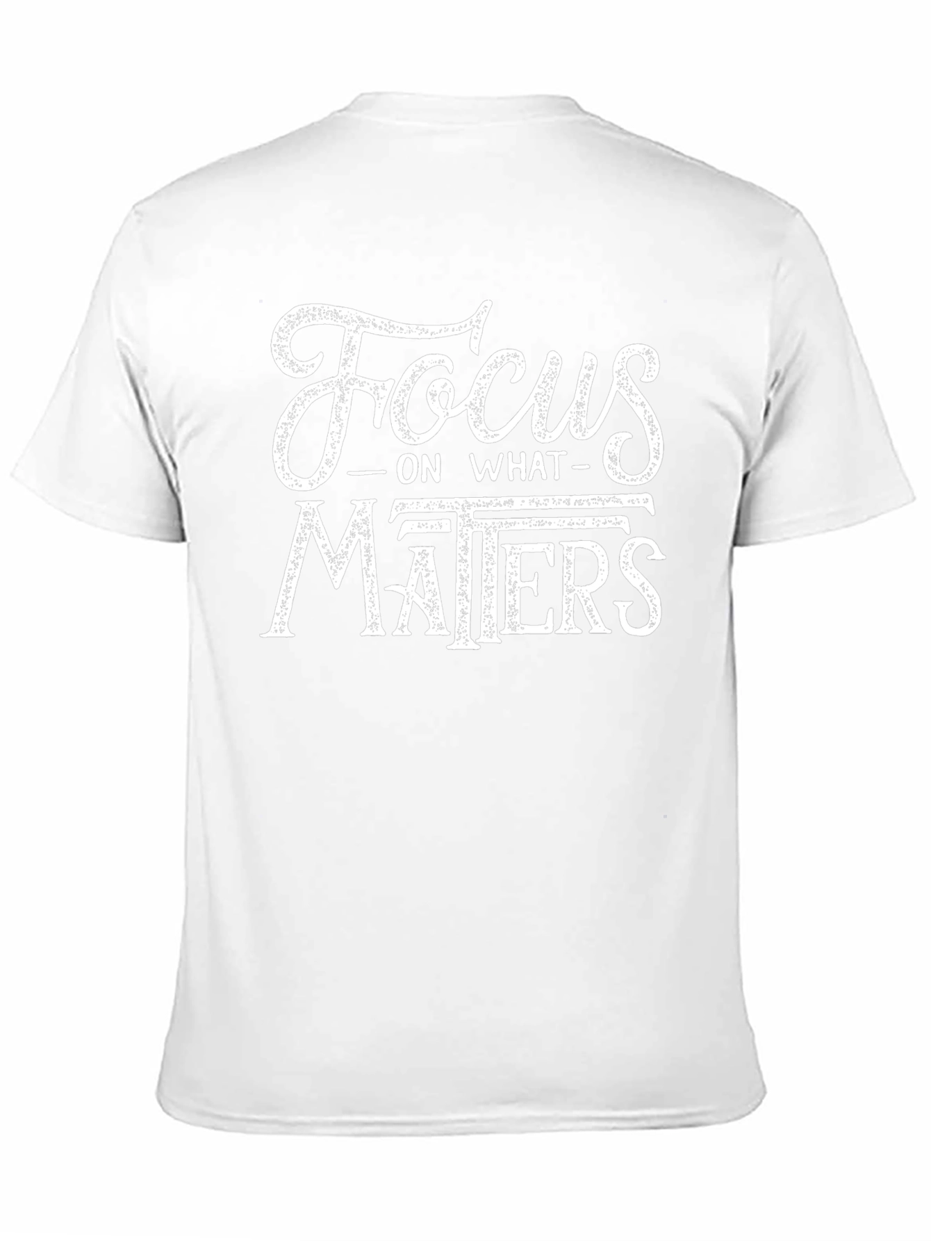 Focus on What Matters T-Shirt - Black Cotton Tee