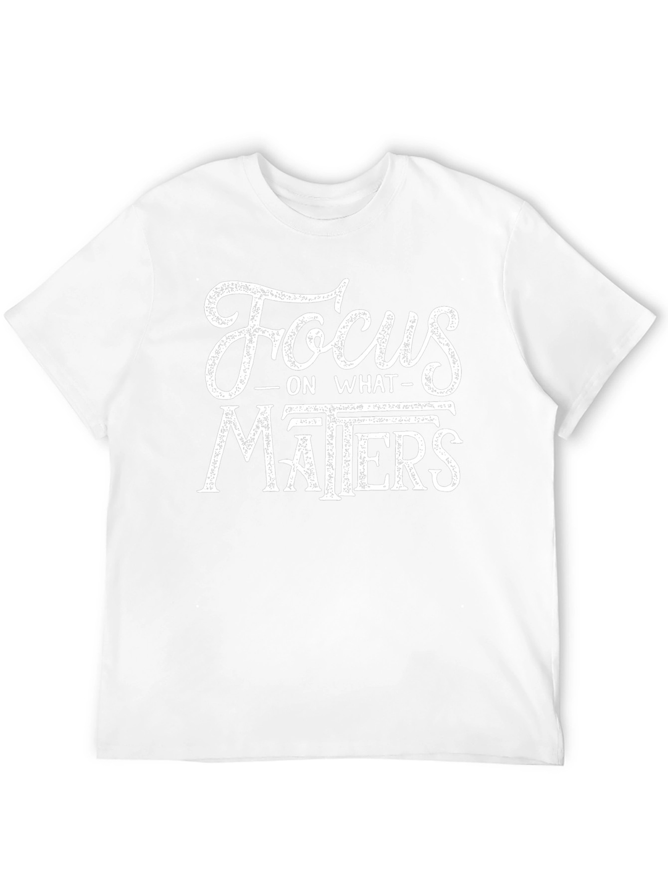 Focus on What Matters T-Shirt - Black Cotton Tee