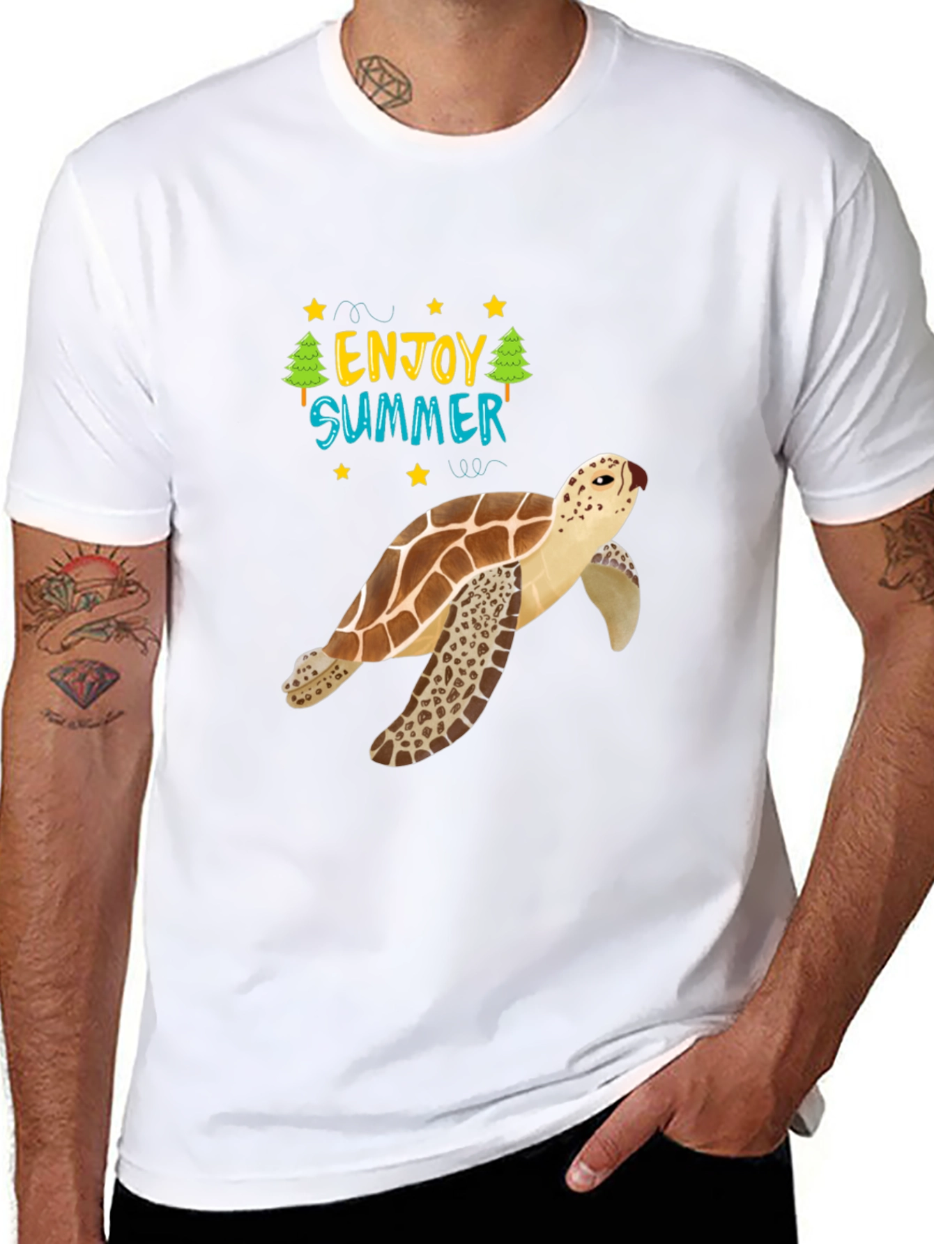 Enjoy Summer Sea Turtle Graphic Tee