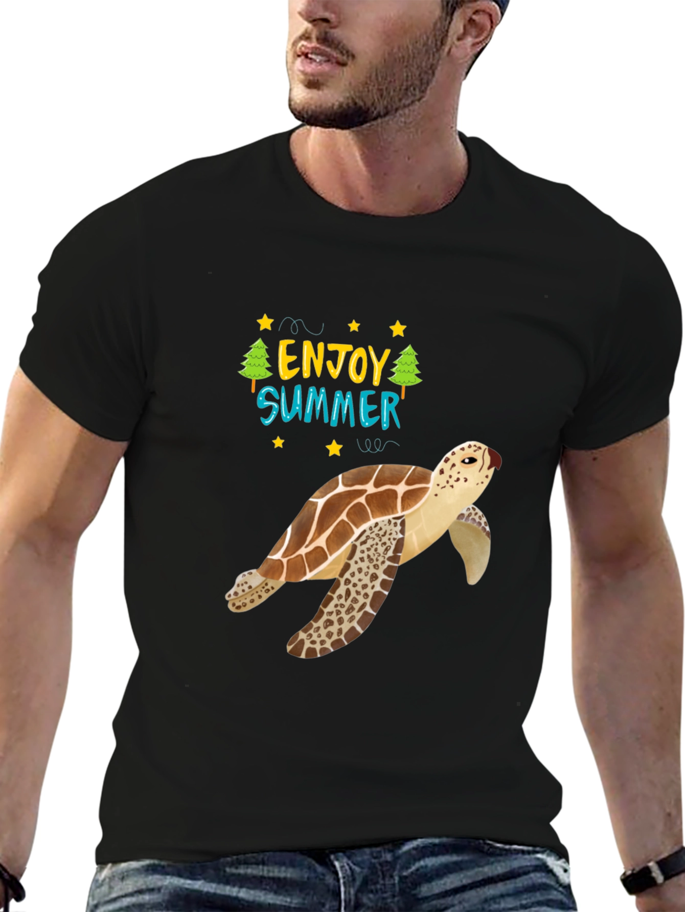 Enjoy Summer Sea Turtle Graphic Tee
