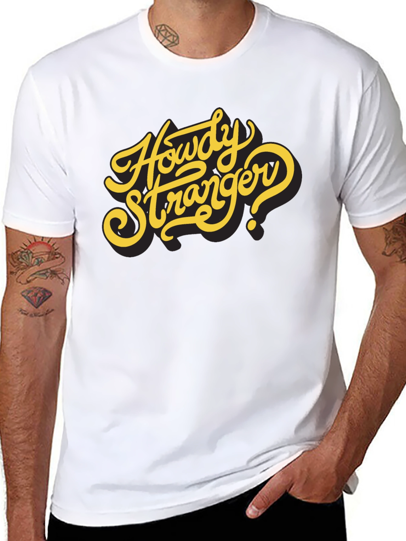 Howdy Stranger Graphic T-Shirt - Western Style Tee