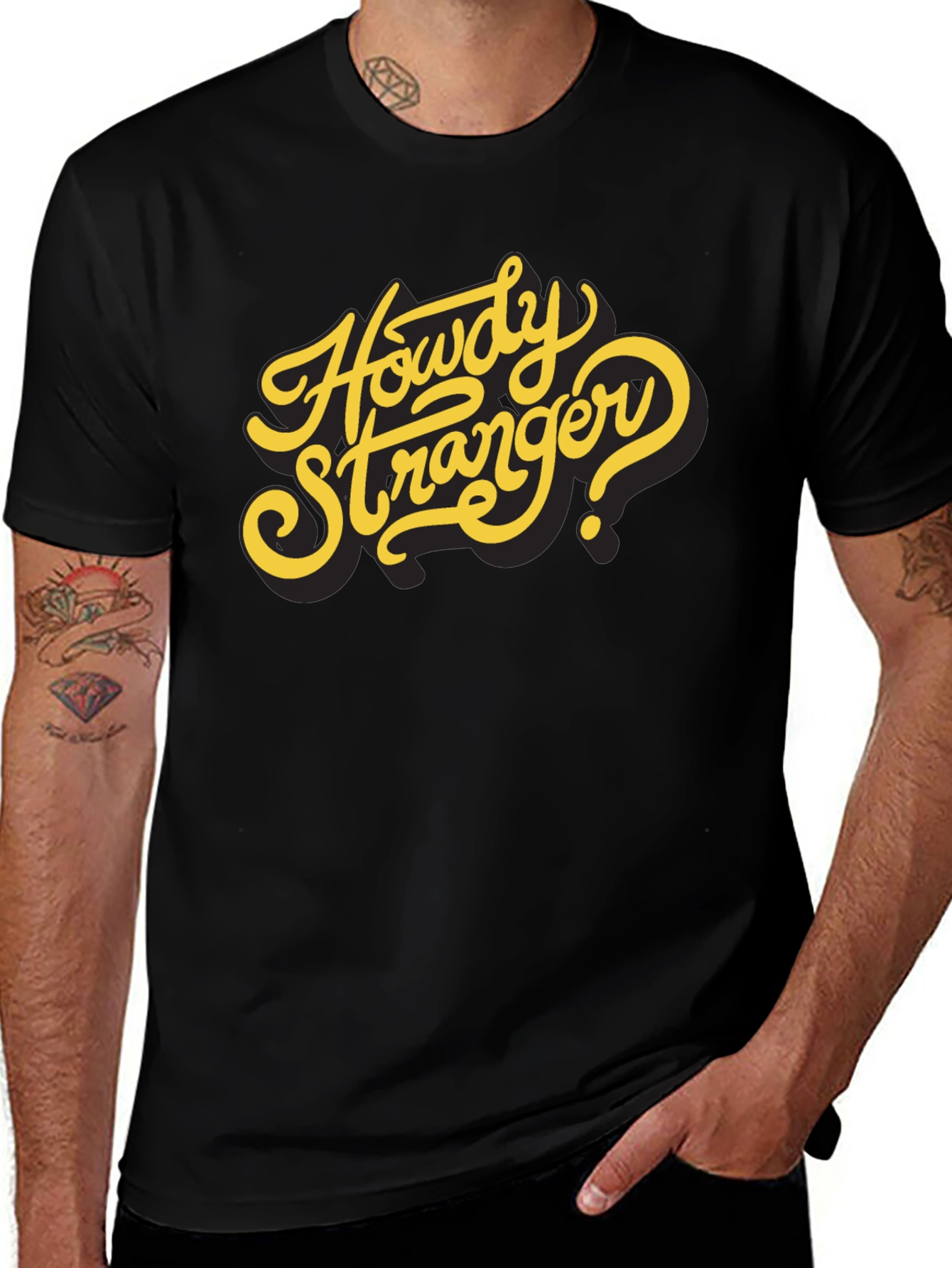 Howdy Stranger Graphic T-Shirt - Western Style Tee