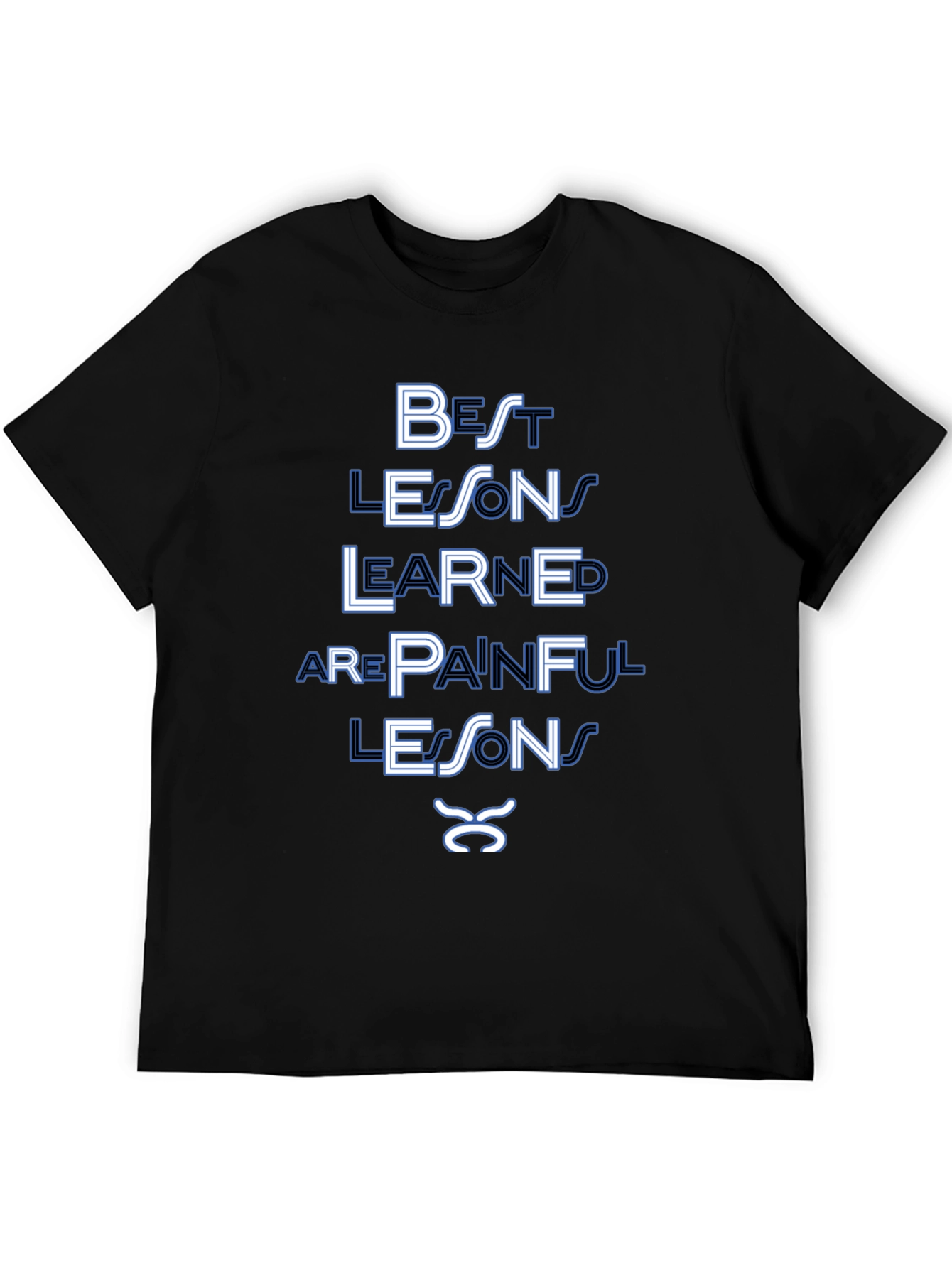 Painful Lessons T-Shirt | Black Graphic Tee