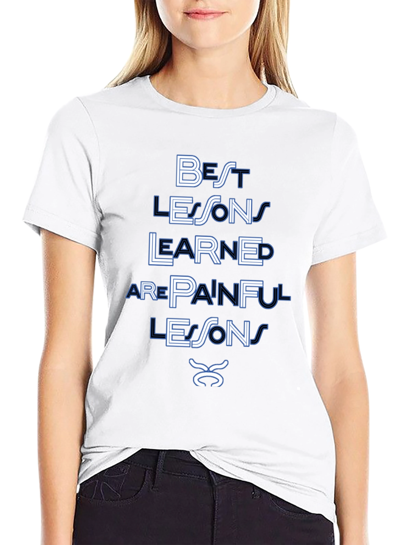 Painful Lessons T-Shirt | Black Graphic Tee