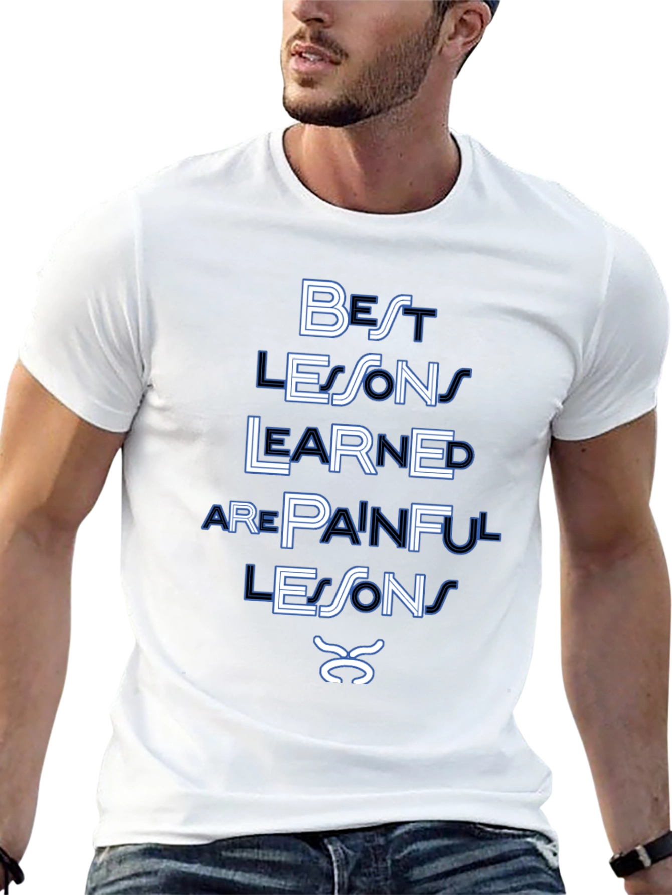 Painful Lessons T-Shirt | Black Graphic Tee
