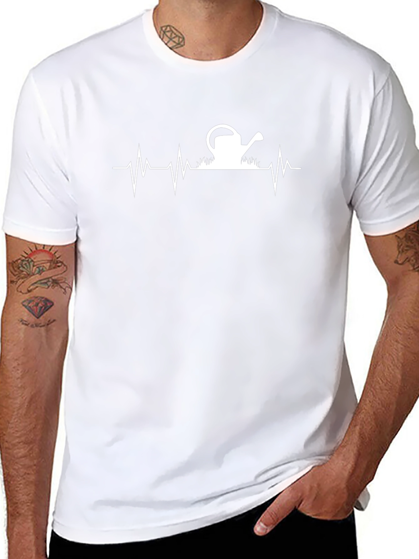 Gardener Heartbeat T-Shirt - Black