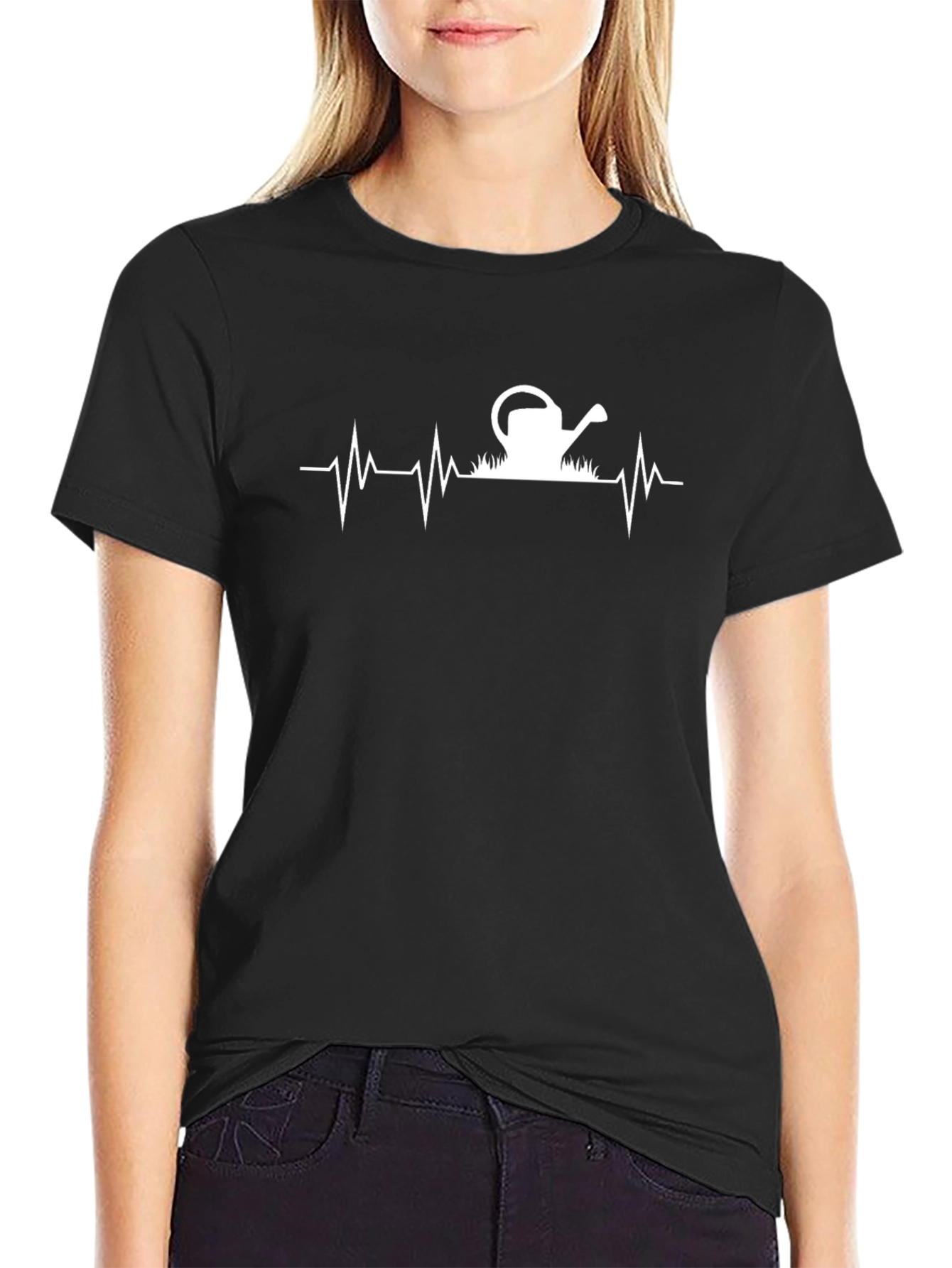 Gardener Heartbeat T-Shirt - Black