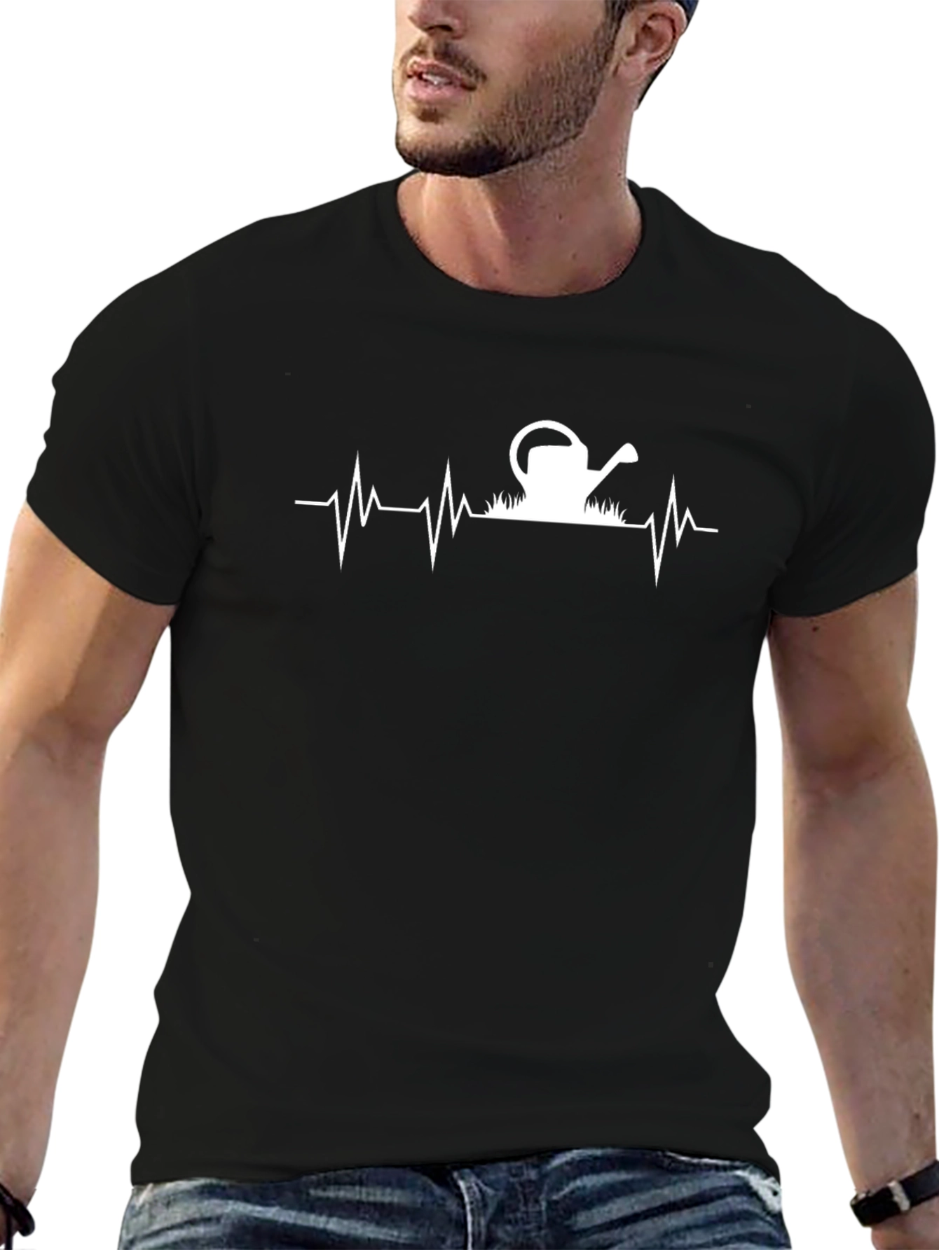Gardener Heartbeat T-Shirt - Black