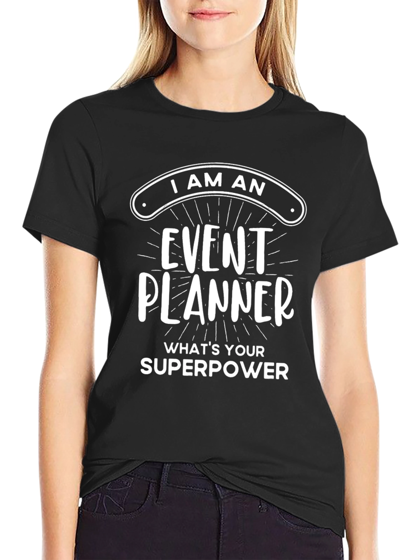 Event Planner Superpower T-Shirt - Black