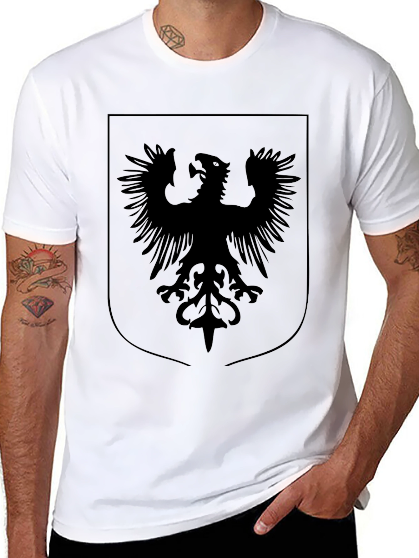 Black Eagle Shield Graphic Tee