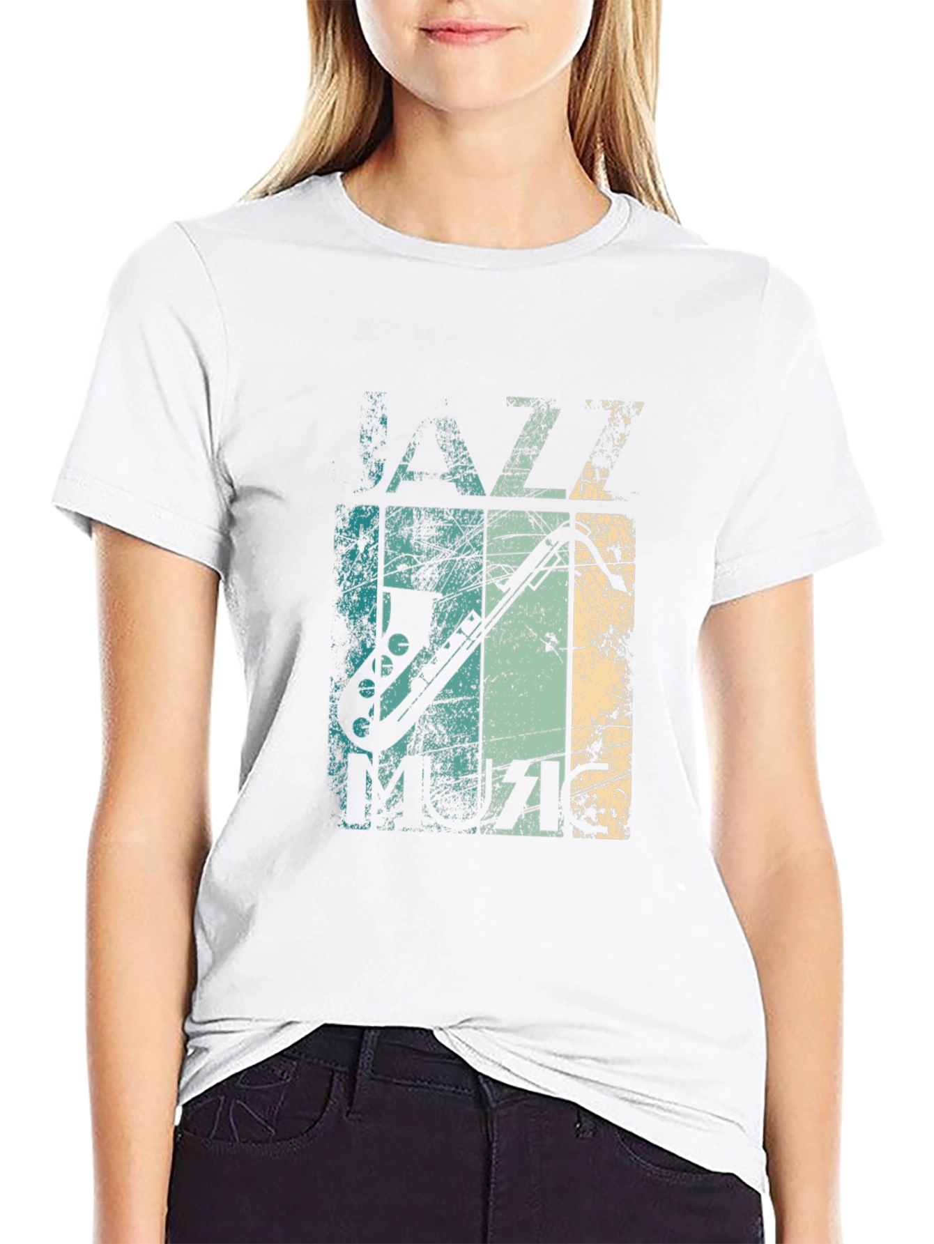 Jazz Music Graphic Tee - Mens Black T-Shirt
