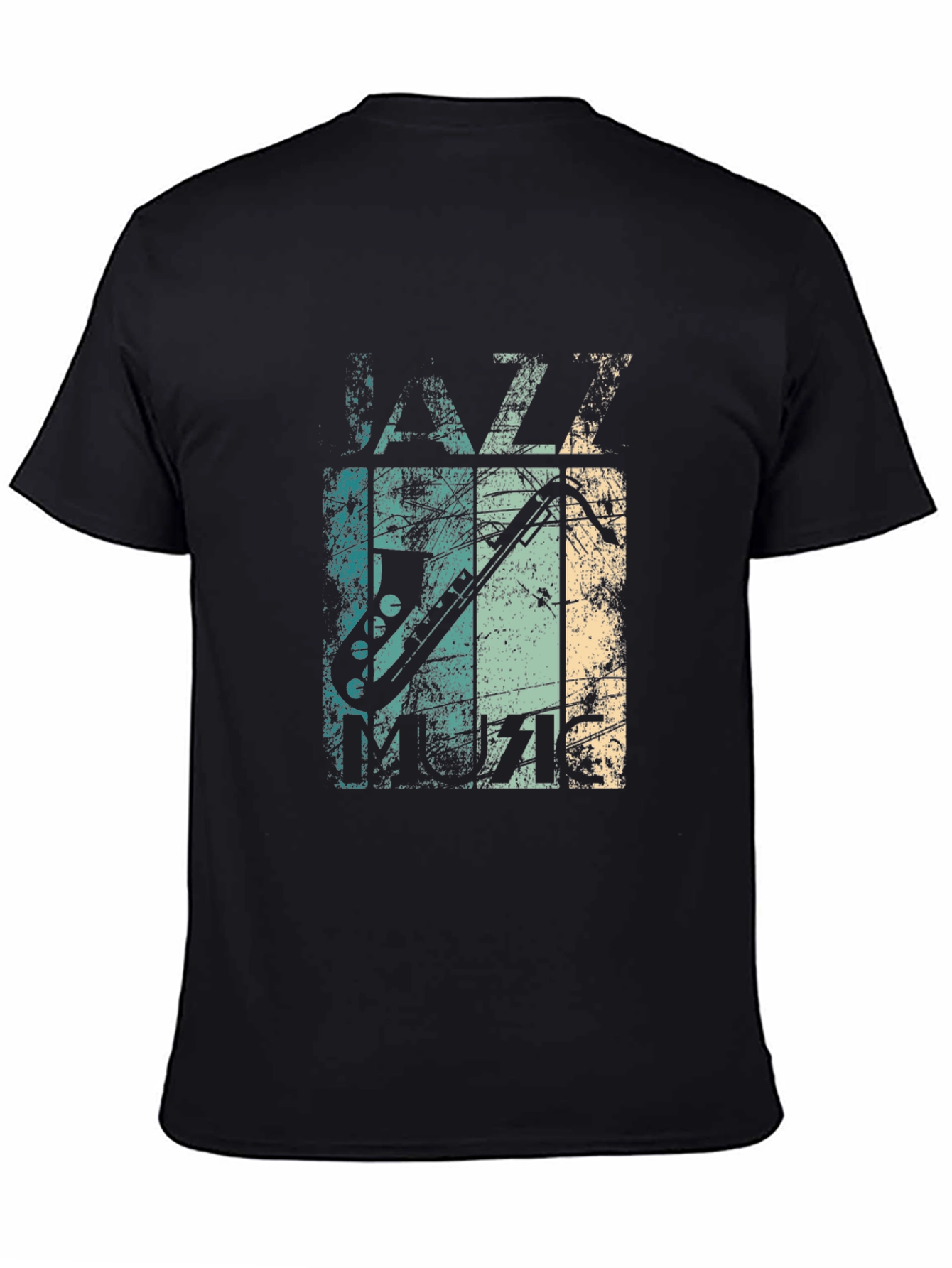 Jazz Music Graphic Tee - Mens Black T-Shirt
