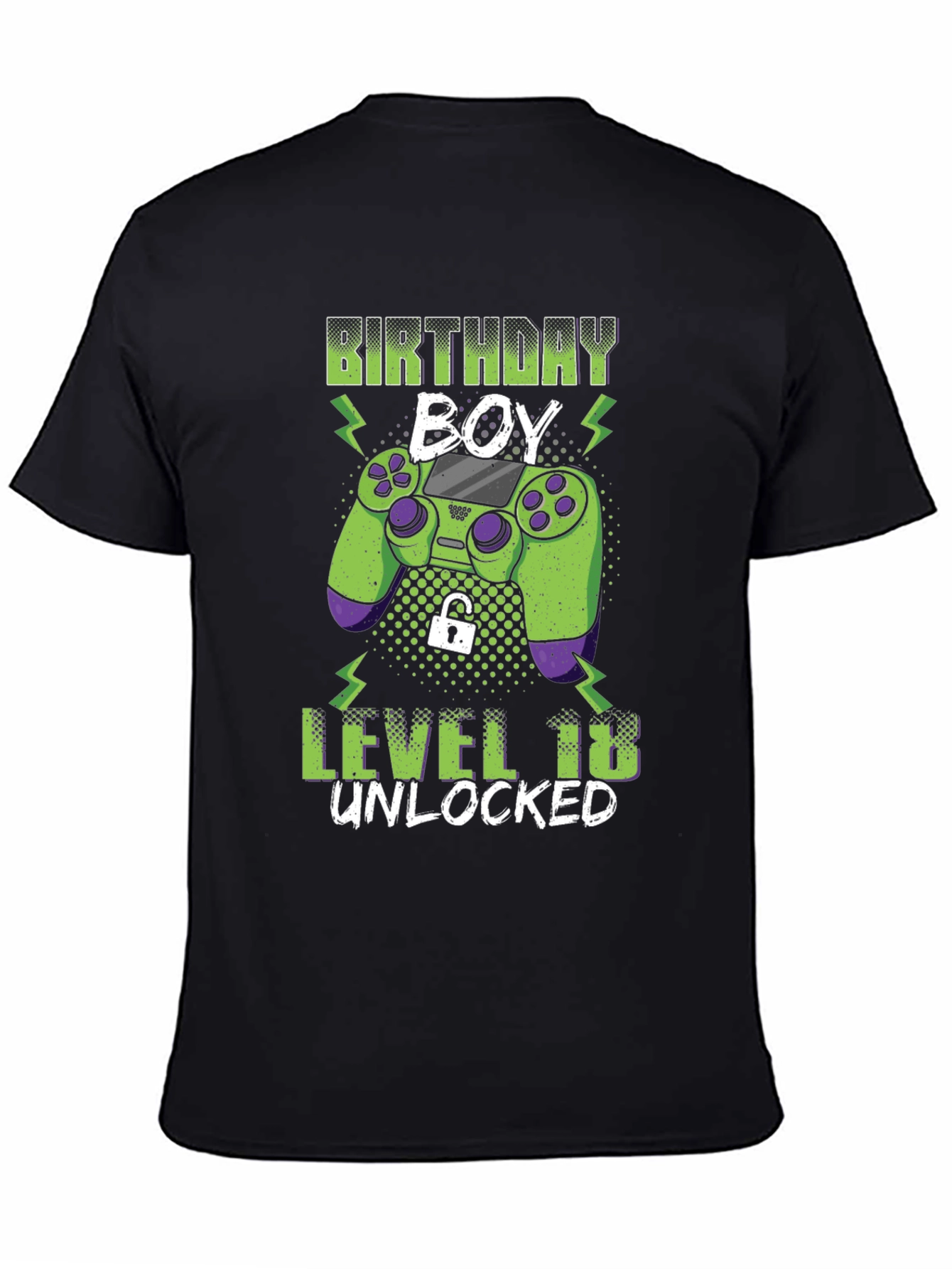 Birthday Boy Level 18 Unlocked Gaming T-Shirt