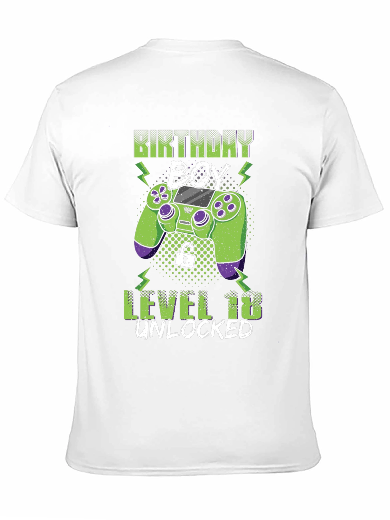 Birthday Boy Level 18 Unlocked Gaming T-Shirt