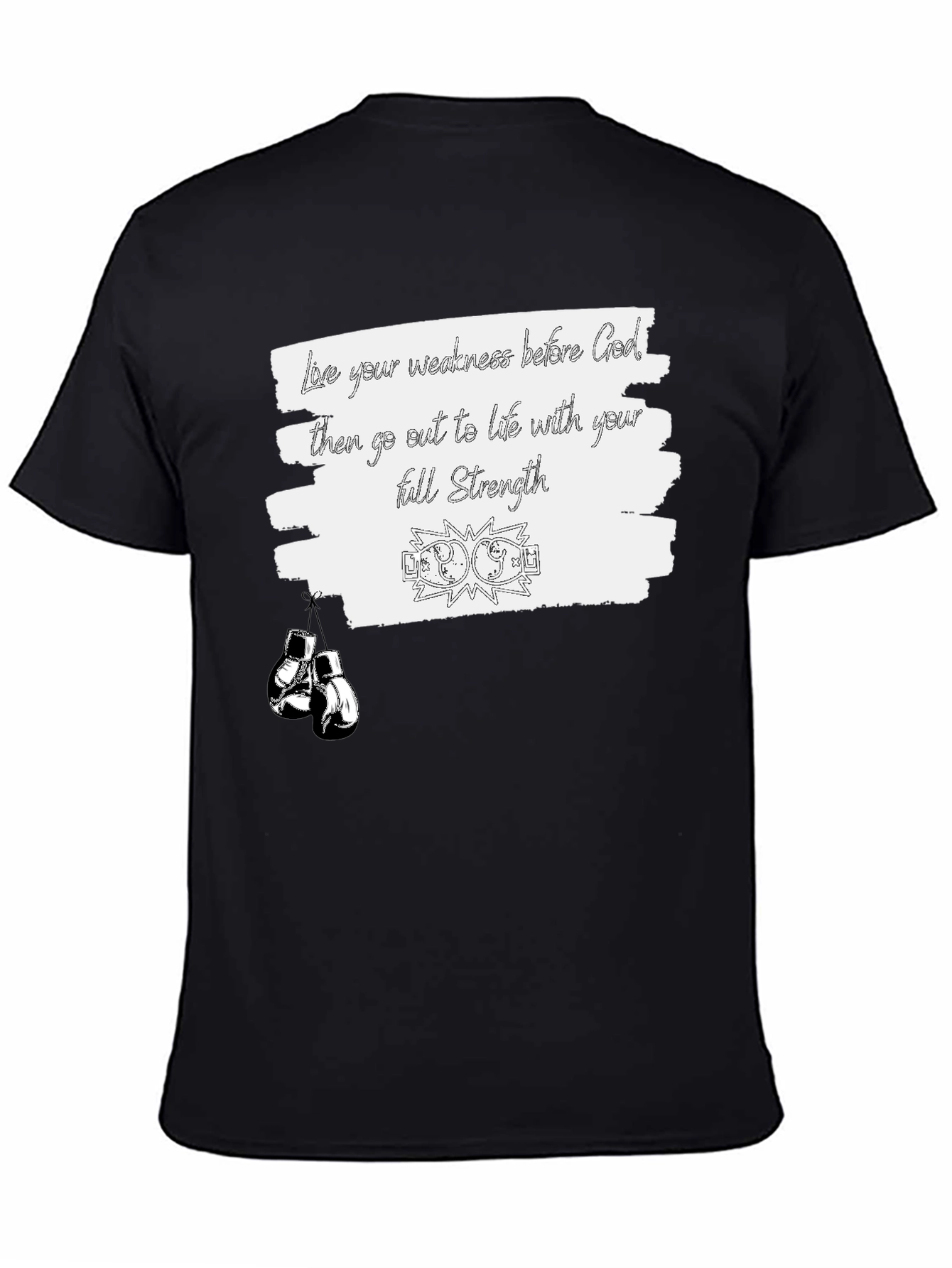 Motivational Boxing T-Shirt: Full Strength